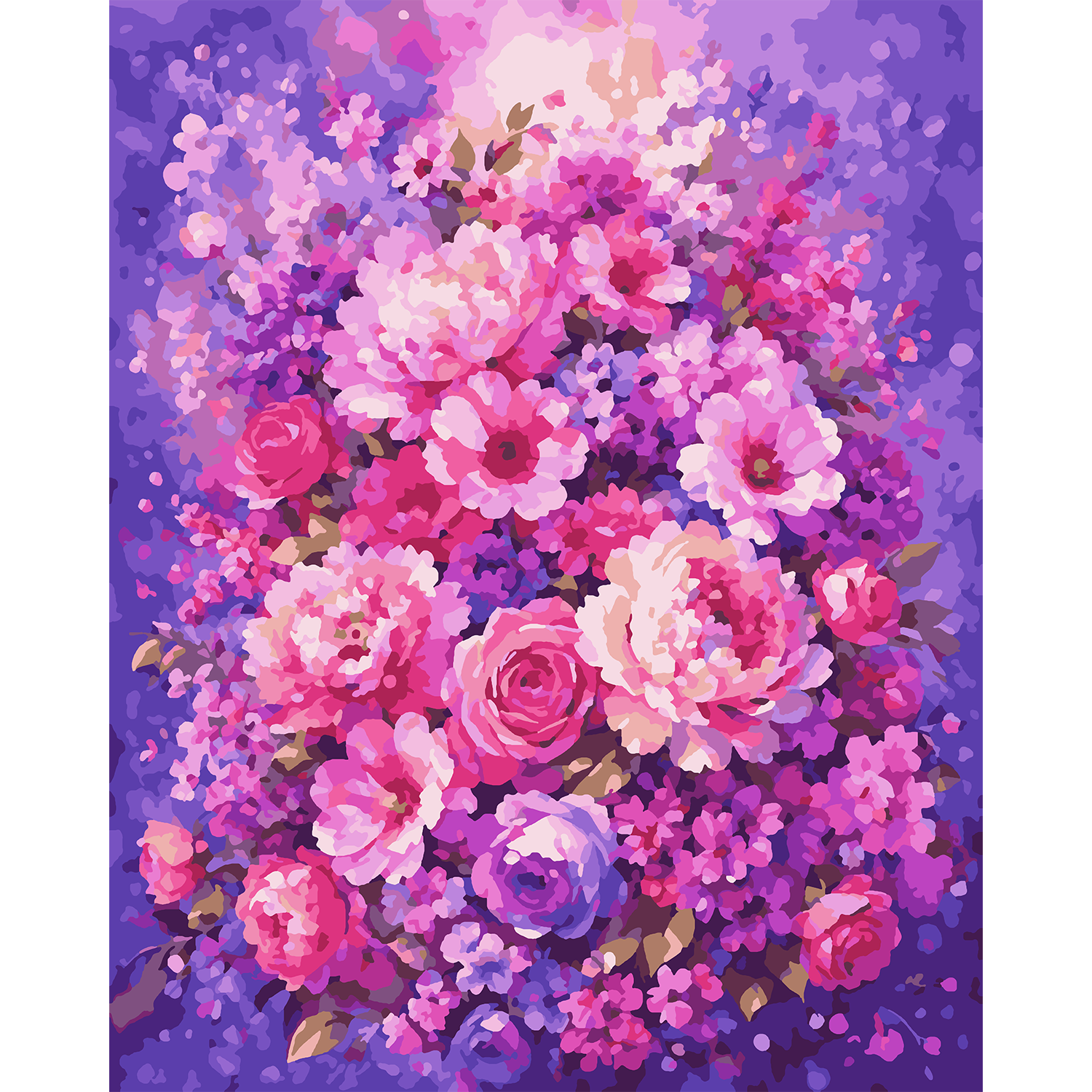 Blush Bouquet - Flower Paint-By-Number Kit