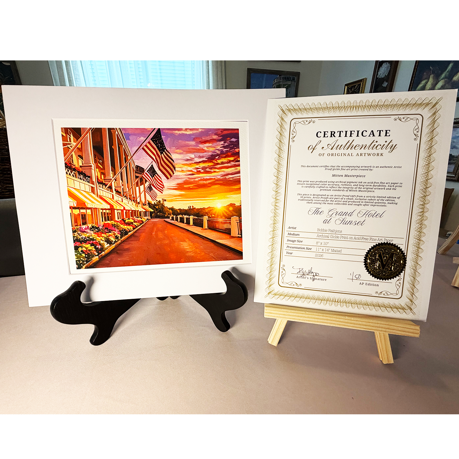 The Grand Hotel at Sunset – Limited Edition Giclée Fine Art Print