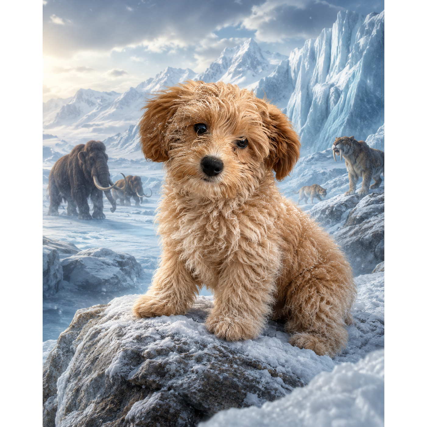 The Frozen Frontier: Custom Pet Paint-by-Number Kit