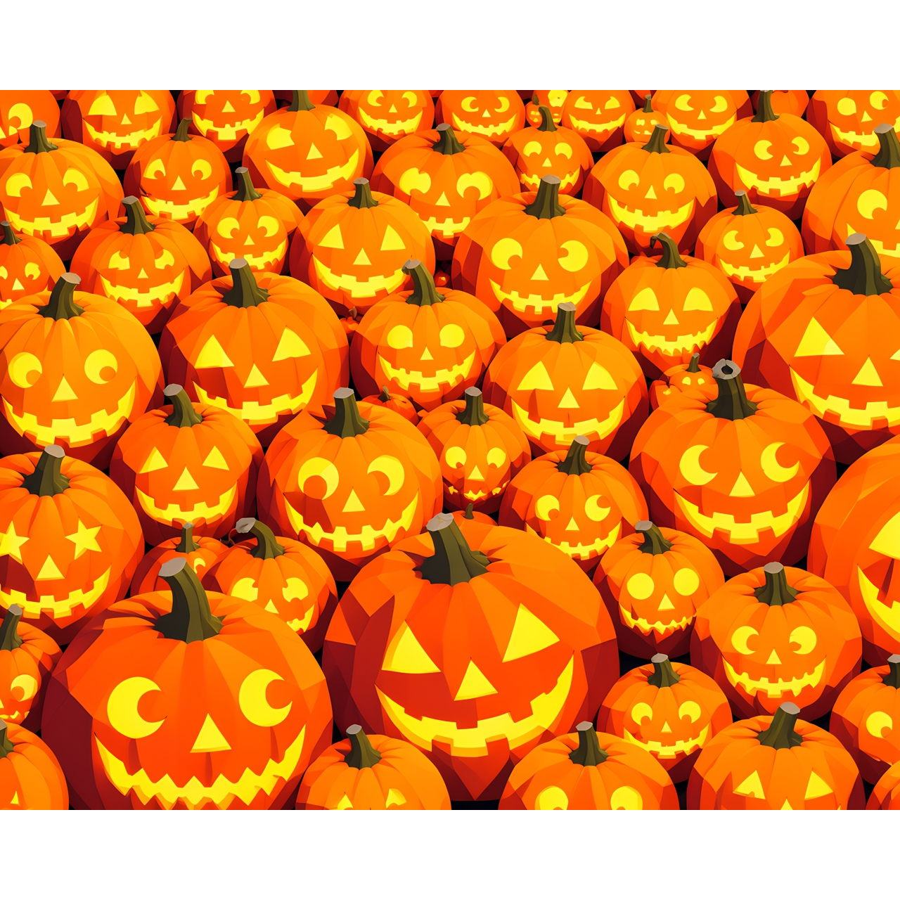 Jack-O’-Lantern Glow Halloween Paint-by-Number Kit