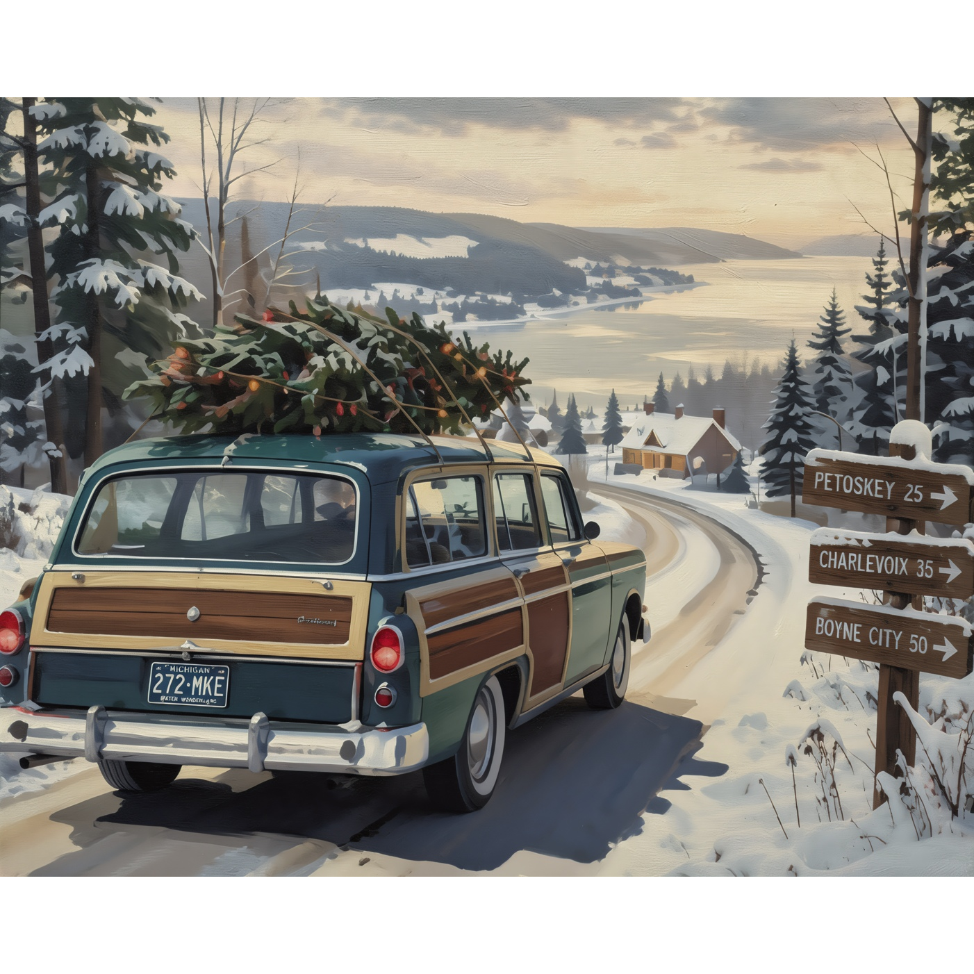 Christmas Up North Paint-by-Number Kit