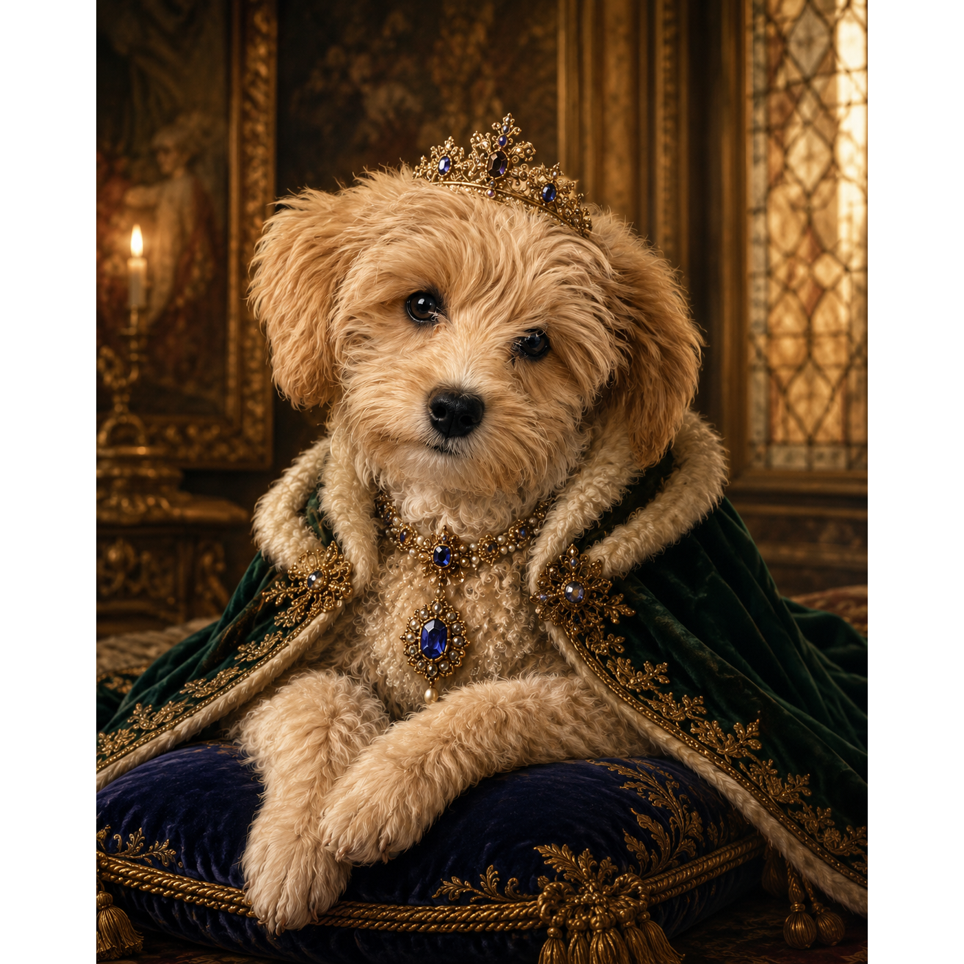 The Regal Companion: Custom Pet Paint-by-Number Kit