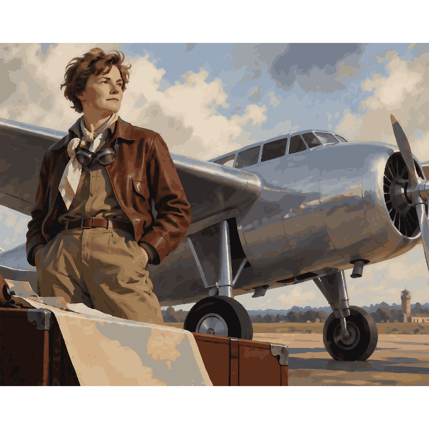 Amelia Earhart Paint-by-Number Kit
