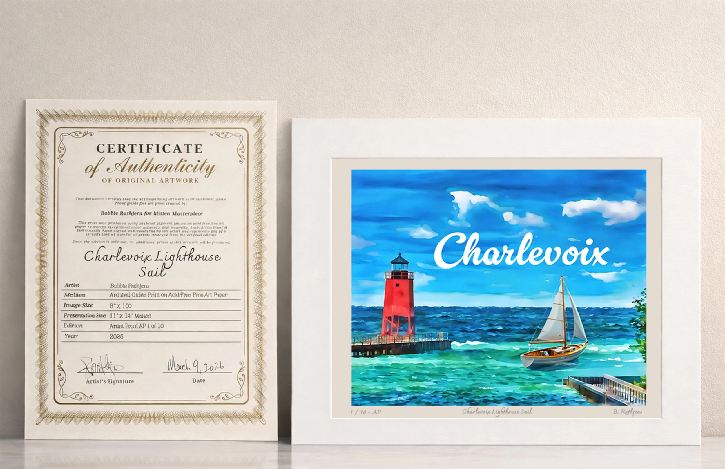 Charlevoix Lighthouse Sail – Limited Edition Giclée Fine Art Print