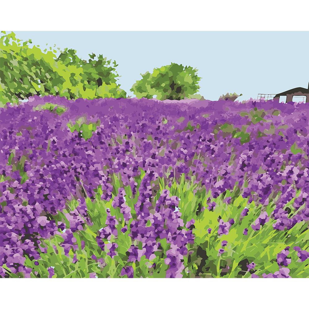 Lavender Fields of Traverse City (Paint-By-Number Kit)