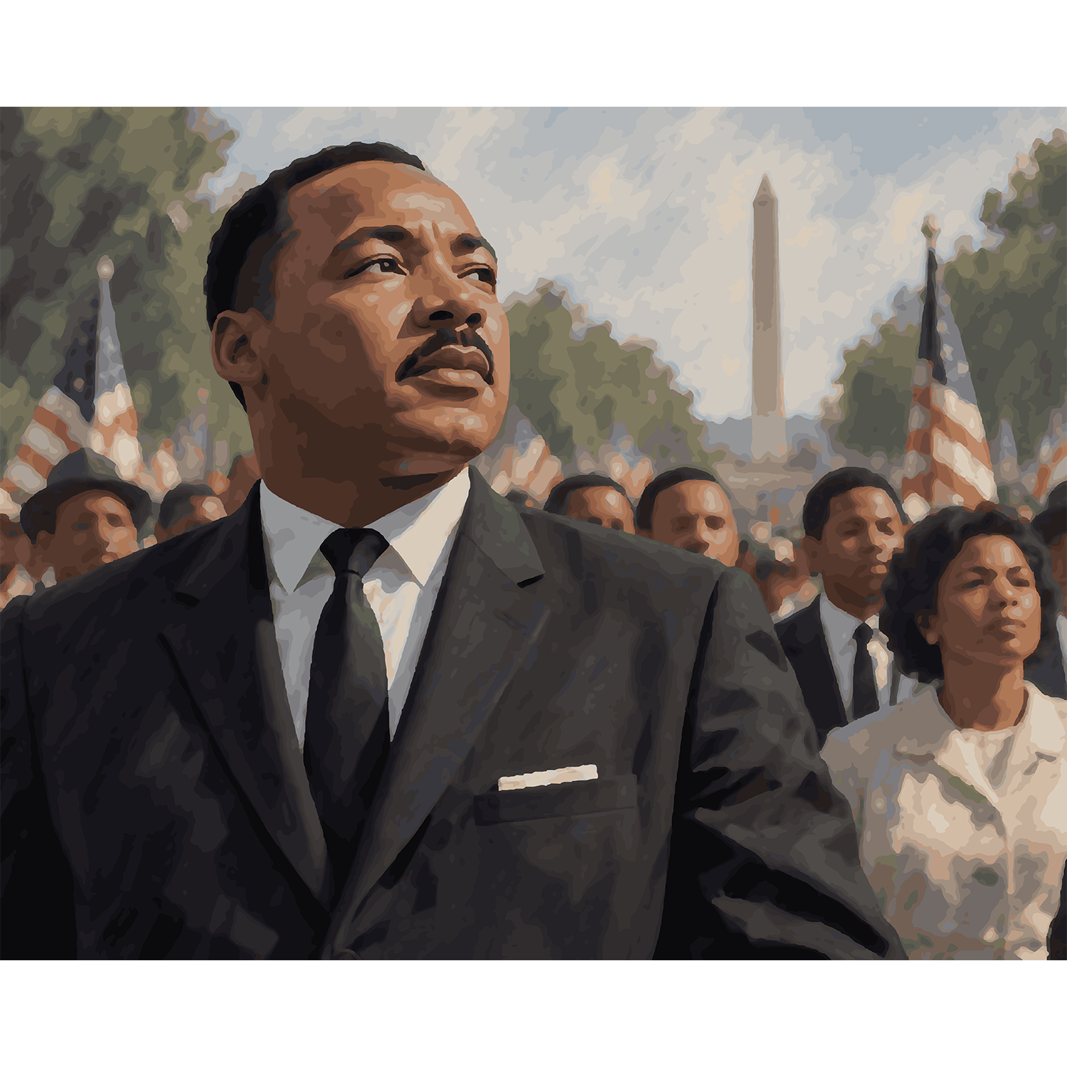 Martin Luther King Jr. March on Washington Paint by Number Kit