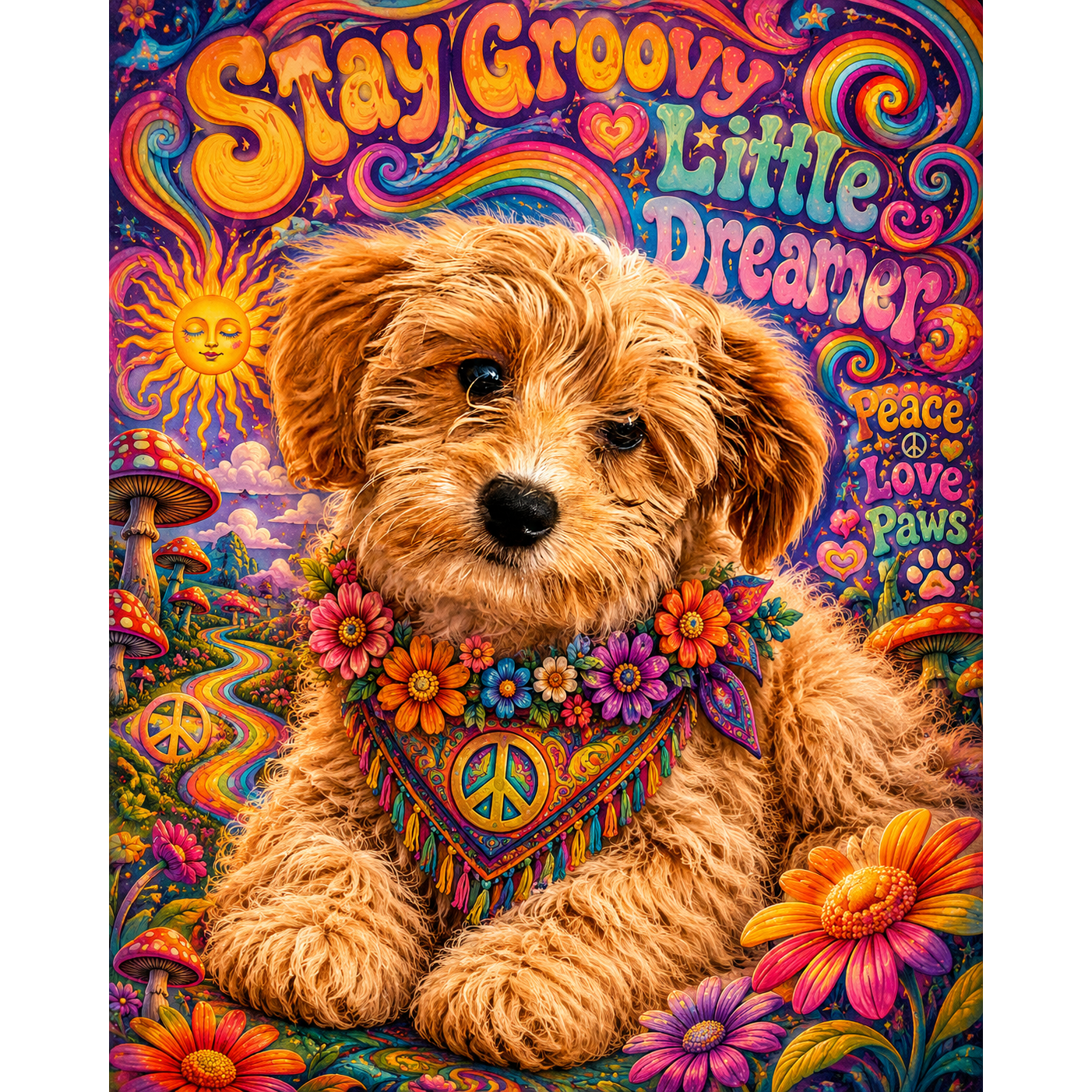 The Groovy Dreamer: Custom Pet Paint-by-Number Kit