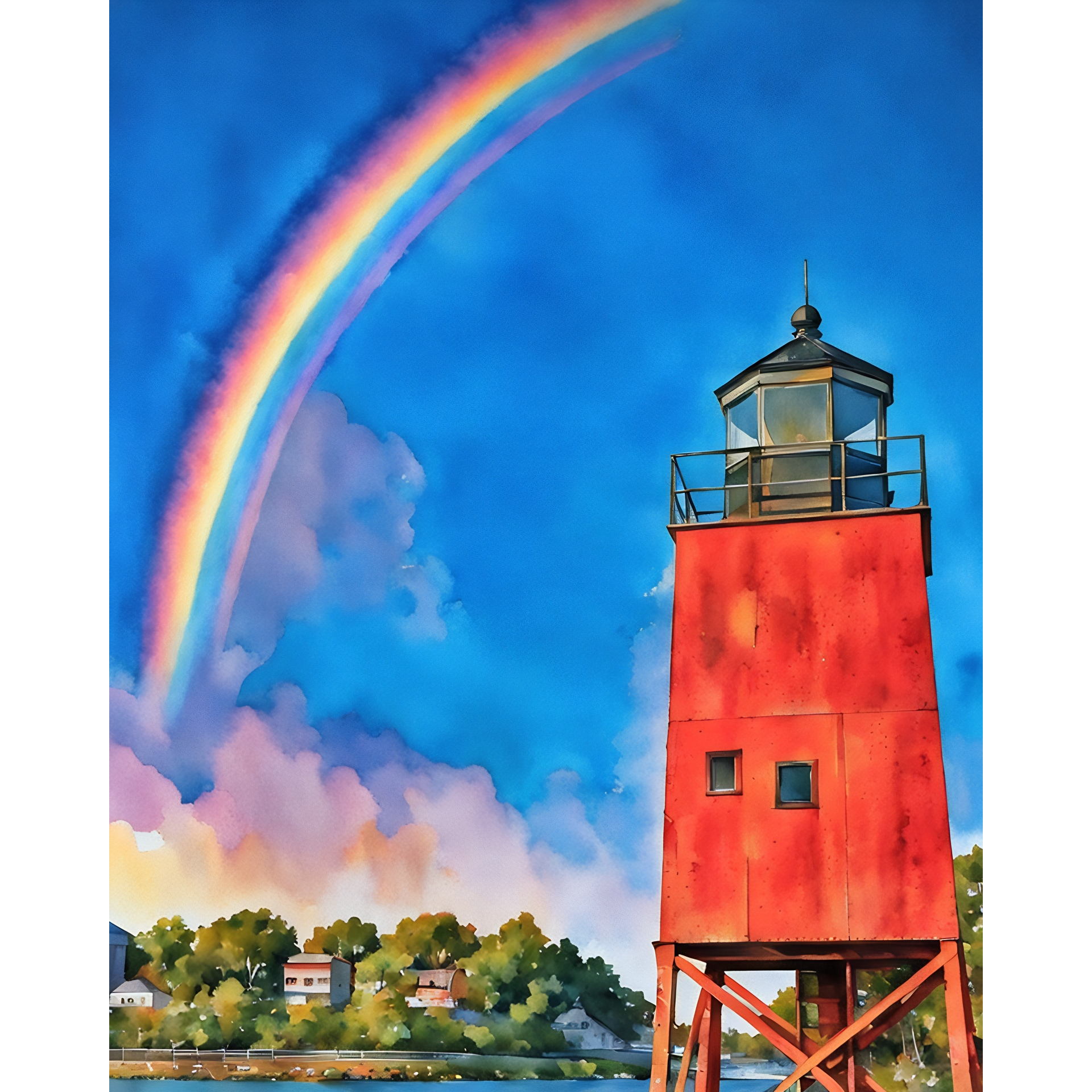 Rainbow Red – Limited Edition Giclée Fine Art Print