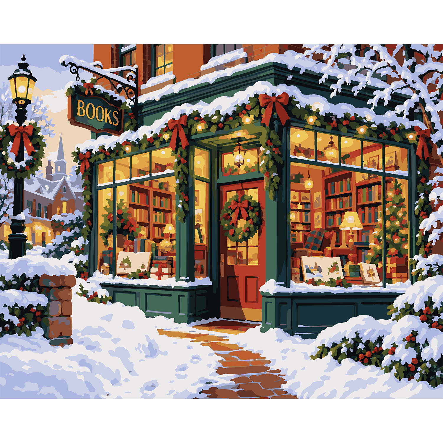 A Storybook Christmas Paint-by-Number Kit