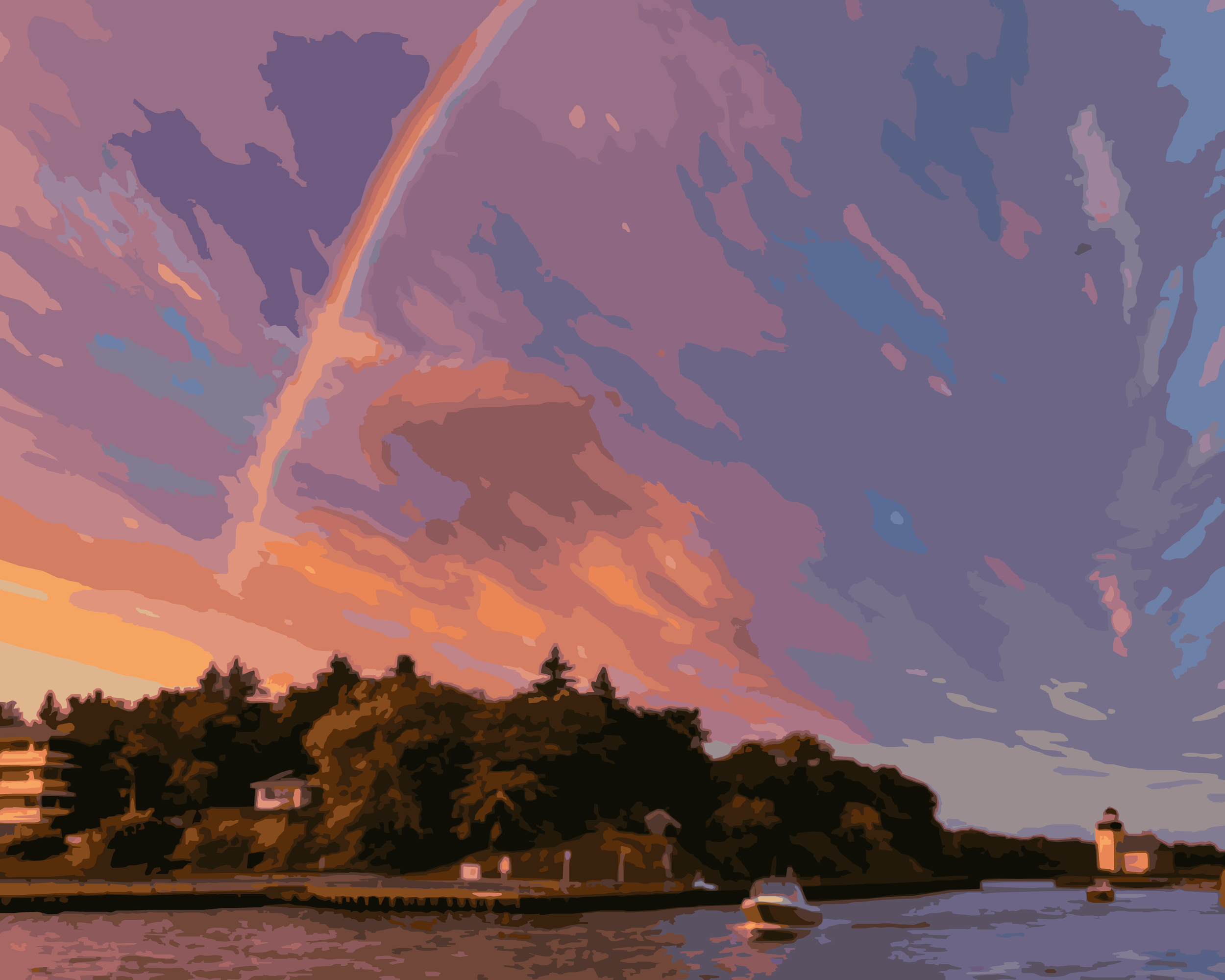 Pastel Promise Charlevoix Round Lake Paint By Numbers Kit
