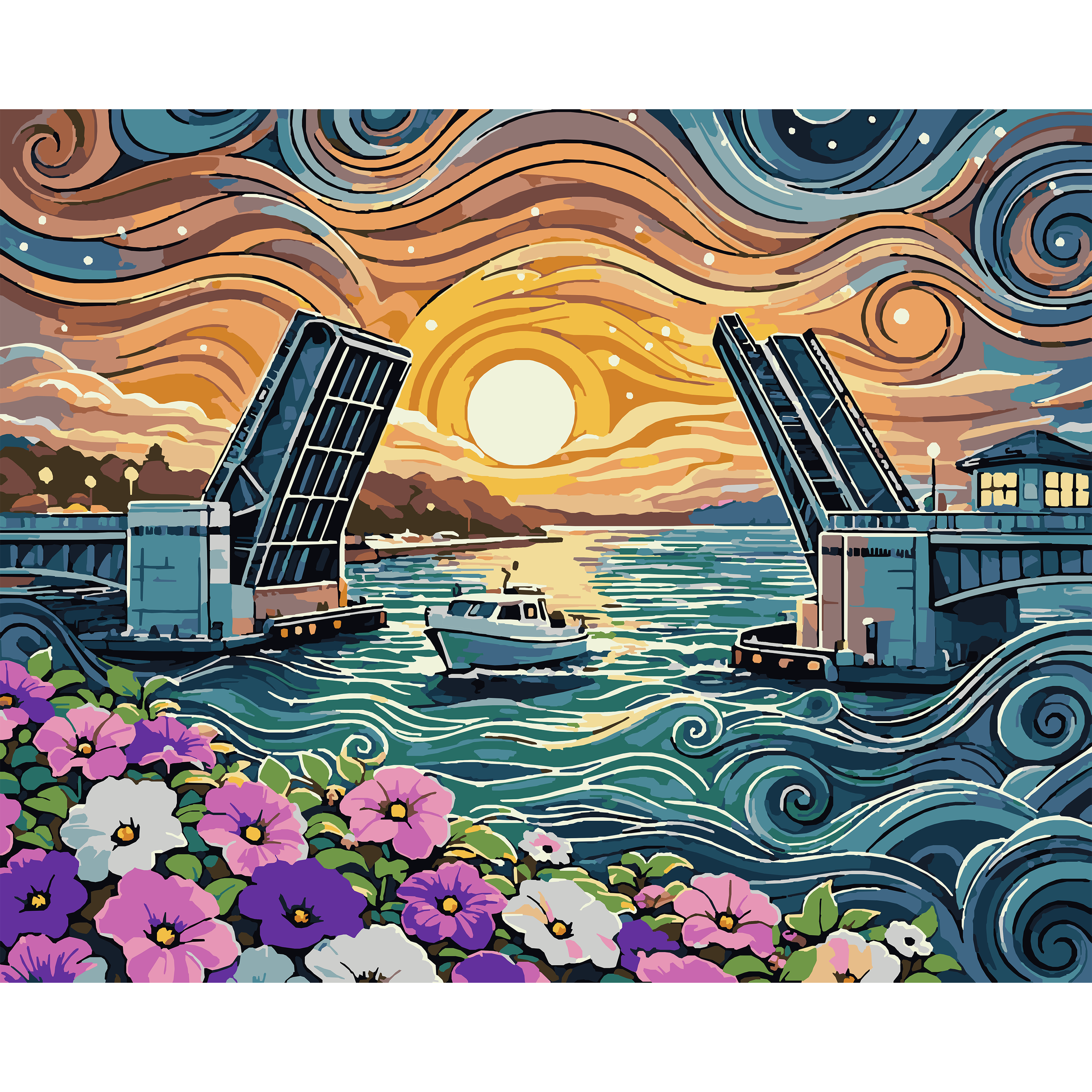 Open Passage – Charlevoix Drawbridge Paint-By-Number Kit