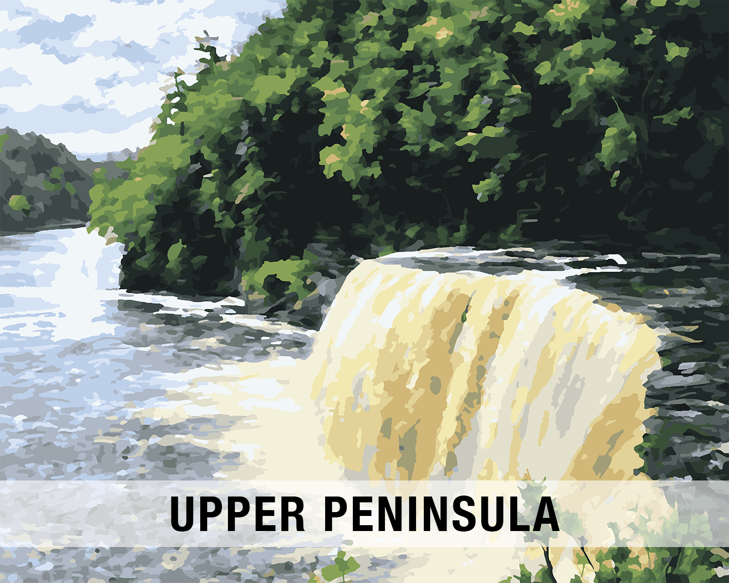 Michigan Upper Peninsula Paint-by-Number Kits
