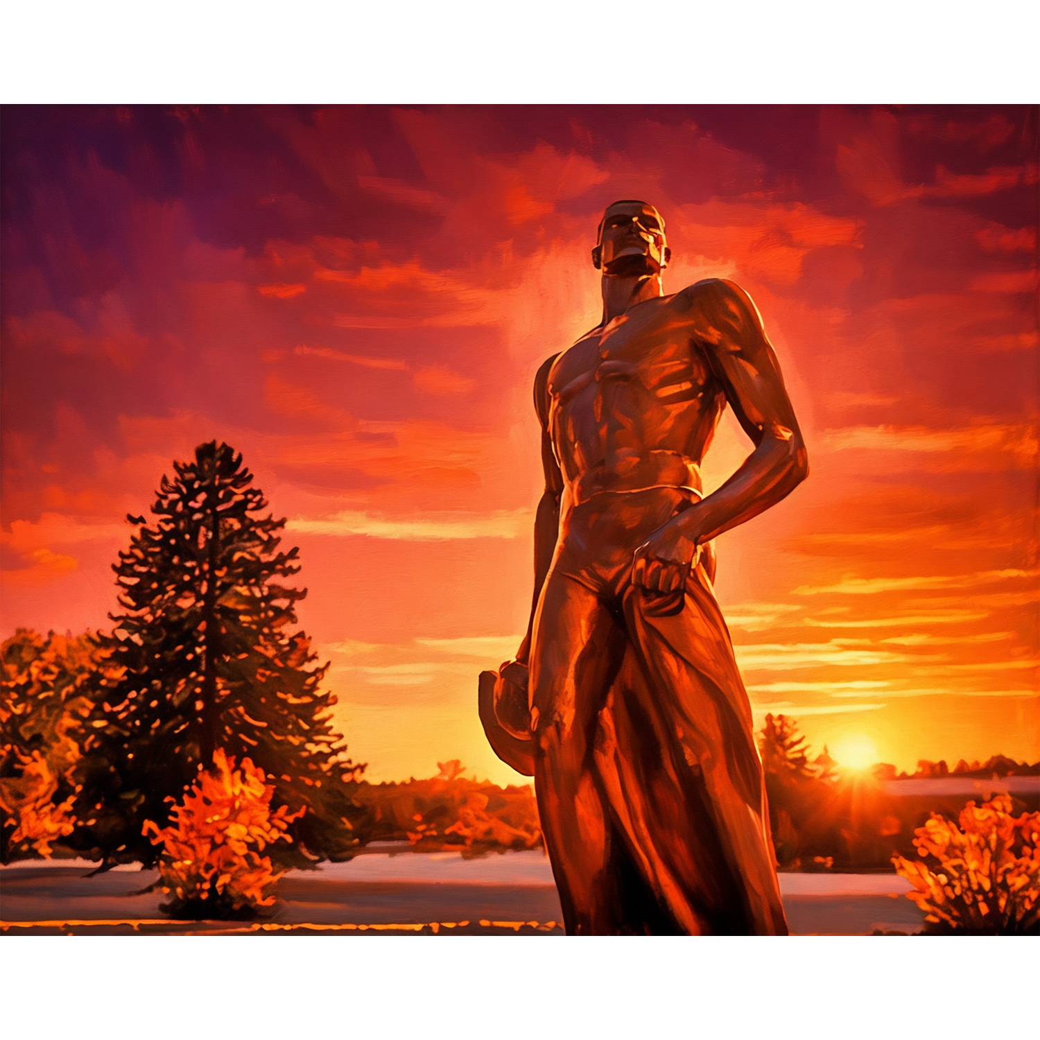 Sunset Over the Spartan — Michigan State University® Paint-by-Number Kit