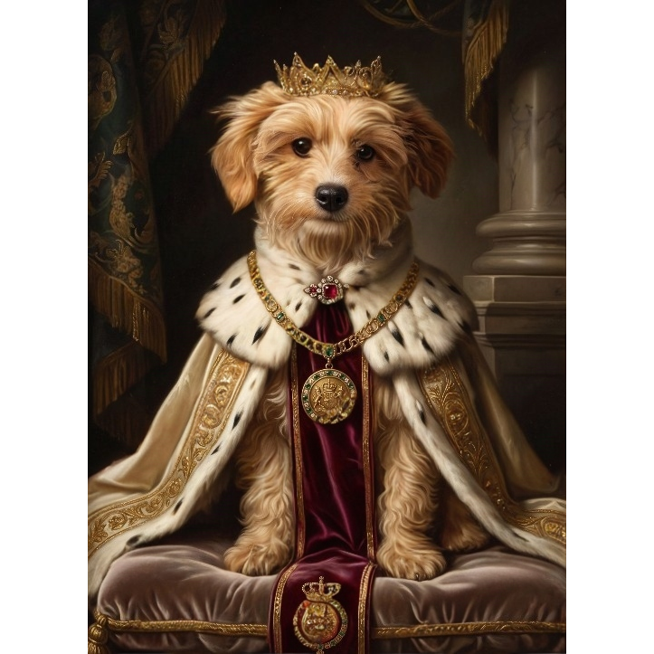 The Regal Companion: Custom Pet Paint-by-Number Kit