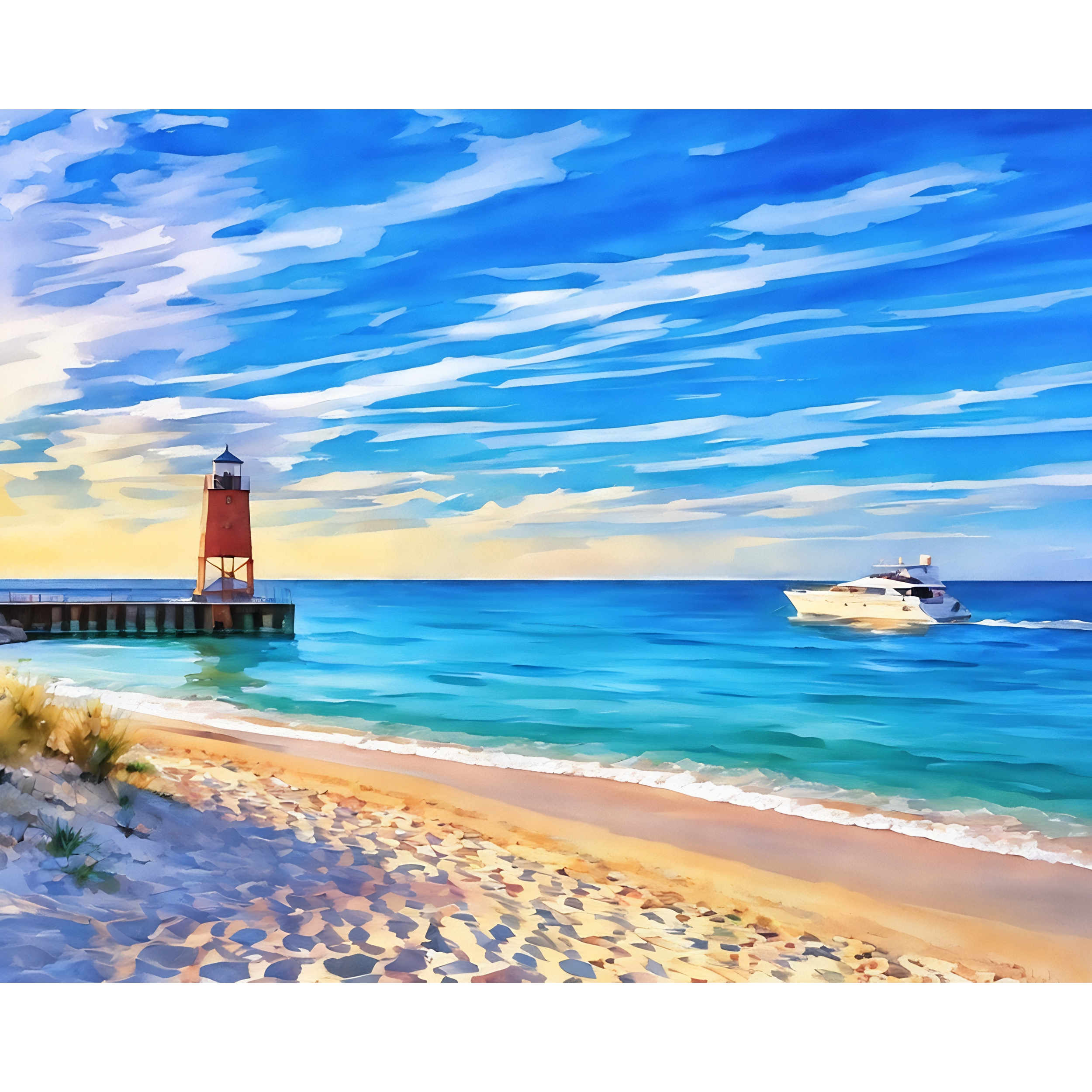 Sailing Into Blue – Limited Edition Giclée Fine Art Print