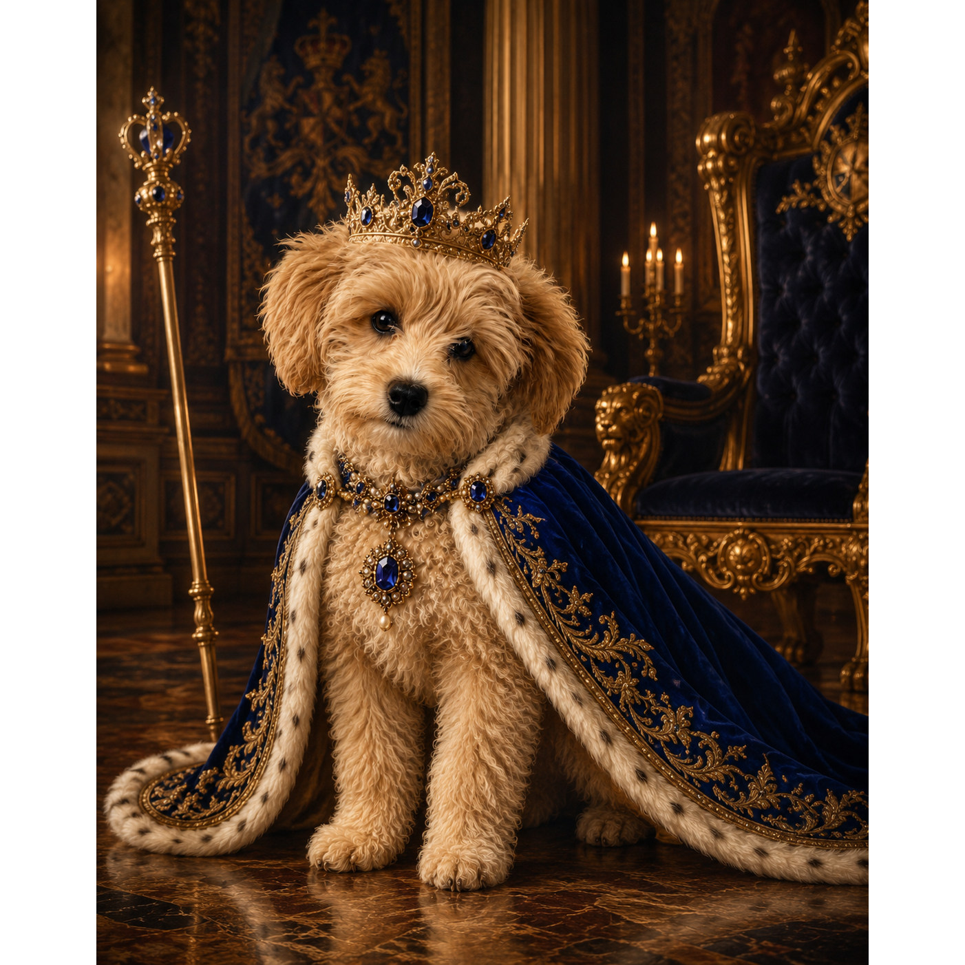 The Regal Companion: Custom Pet Paint-by-Number Kit