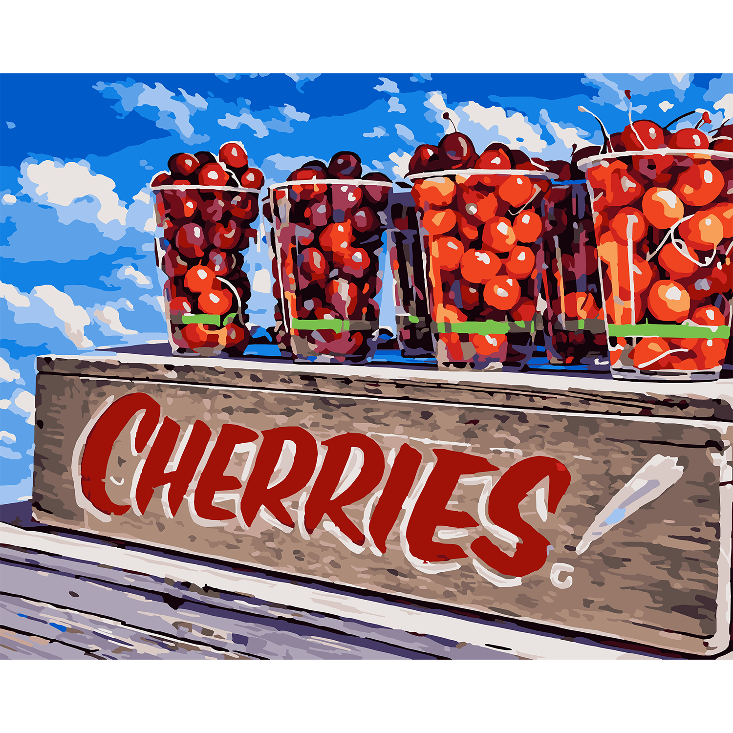 Cherries! Traverse City Summer Harvest Paint-by-Number Kit