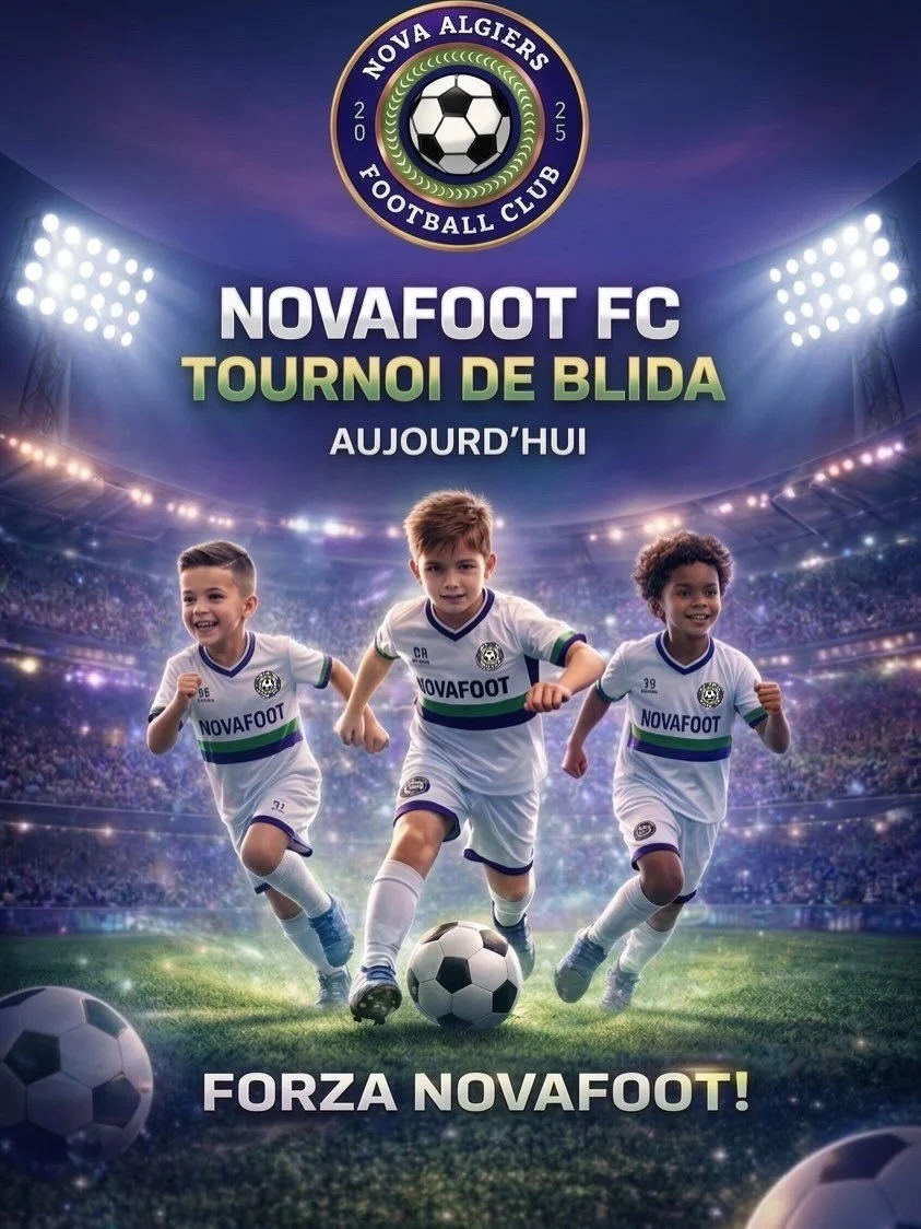 Allez Novafoot FC, on croit en vous !  #NovafootFC ⚽️#TournoiDeBlida #FootballJeunesse
