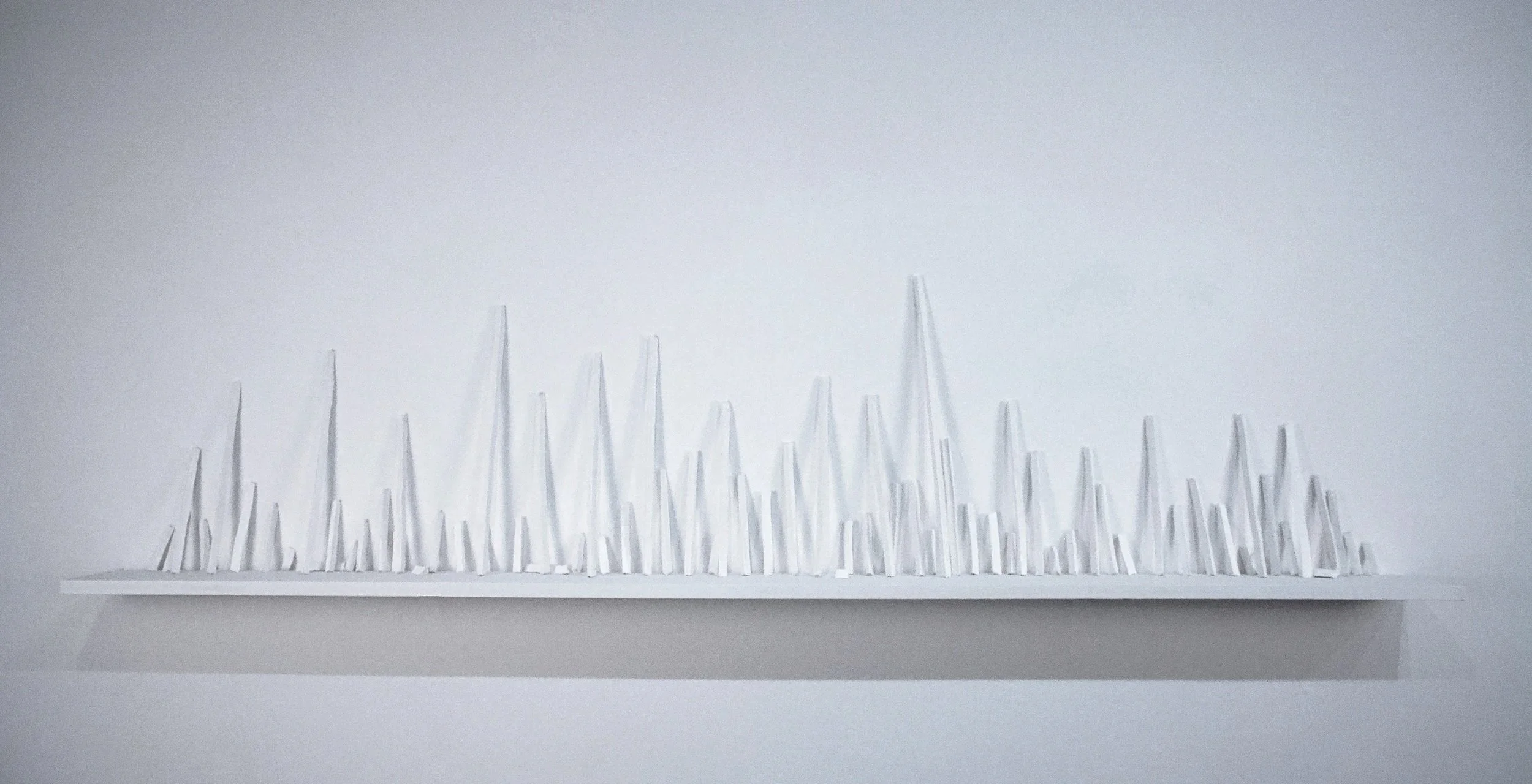 Corner Pieces , 24 x 72 x 4 inches, 2025, low-fire paper clay
