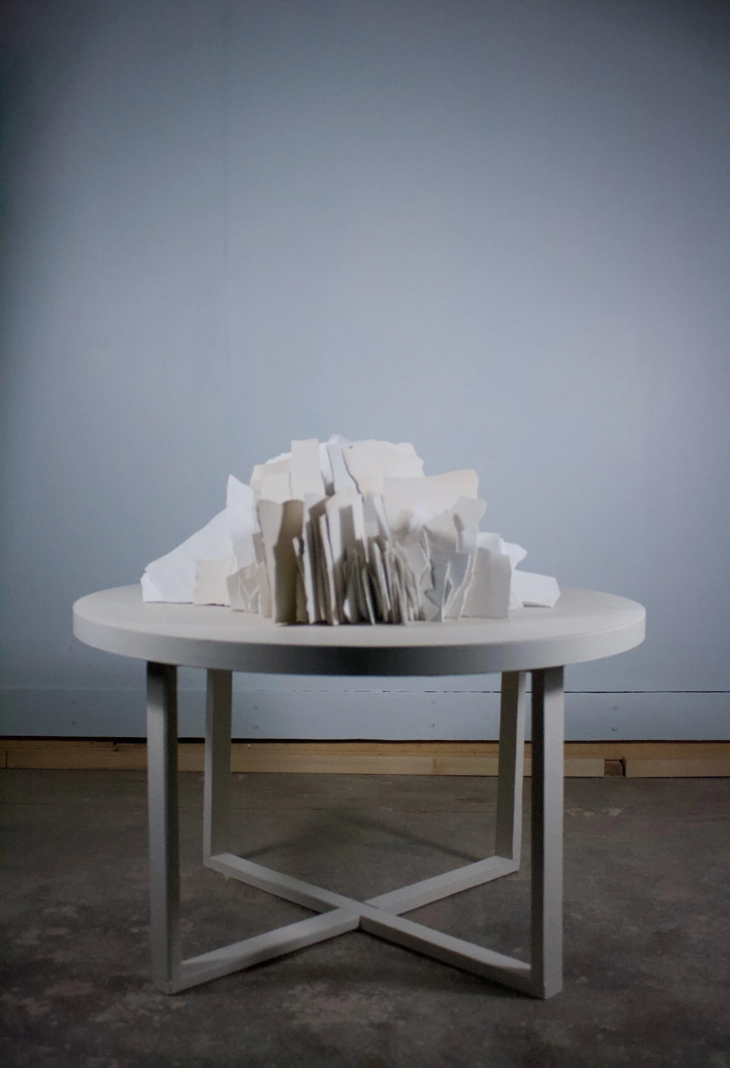  Shatterings  , 10" x 21", Low- Fire Paper Clay, 2026																						