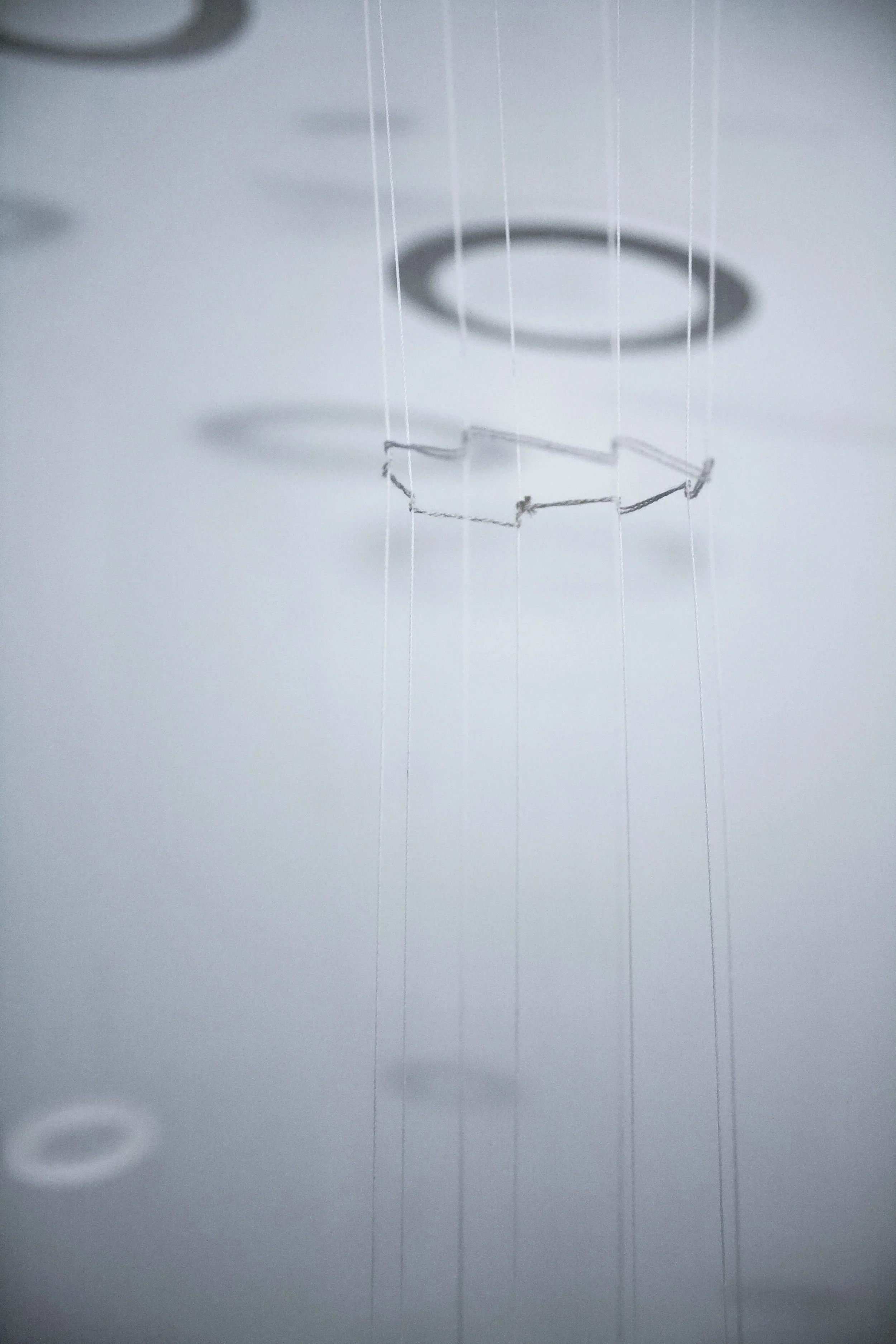  Halos , details, 48" x 10", Low- Fire Paper Clay, 2026	