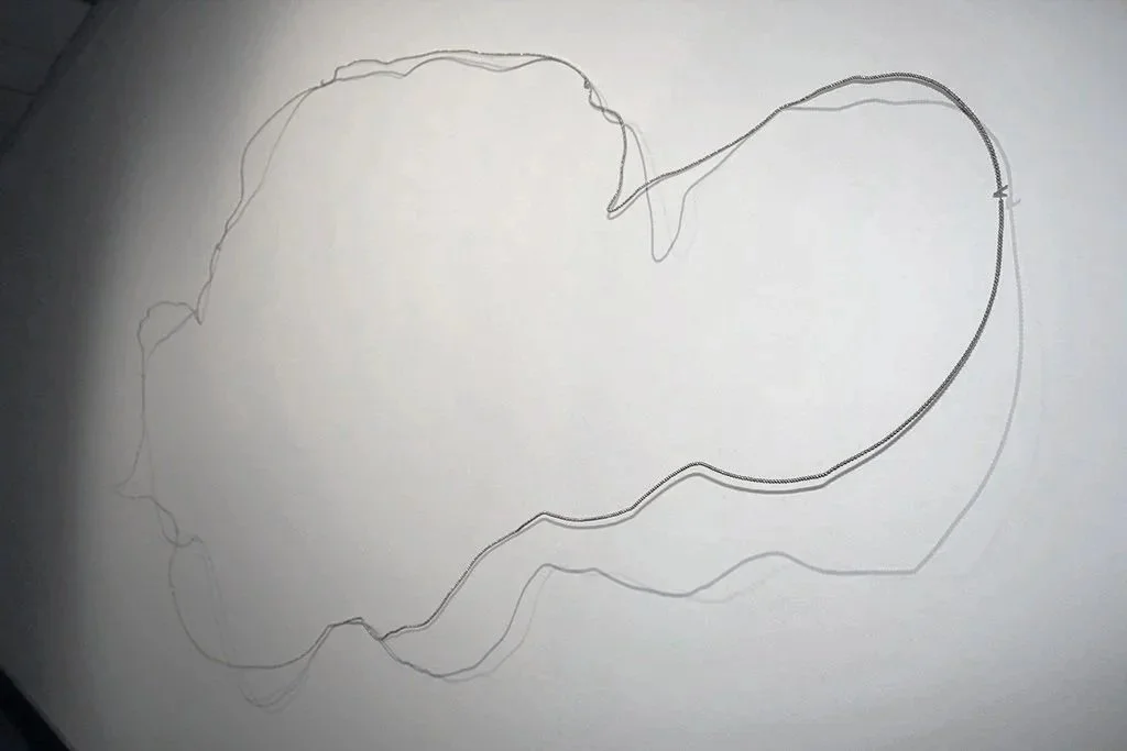  Without Worry , Installation at a variable size, White Earthenware, Wood, Paint, Spray Paint, Beads, Canvas, Lace, Paper, Found Table, Rug and other miscellaneous materials, 2021		