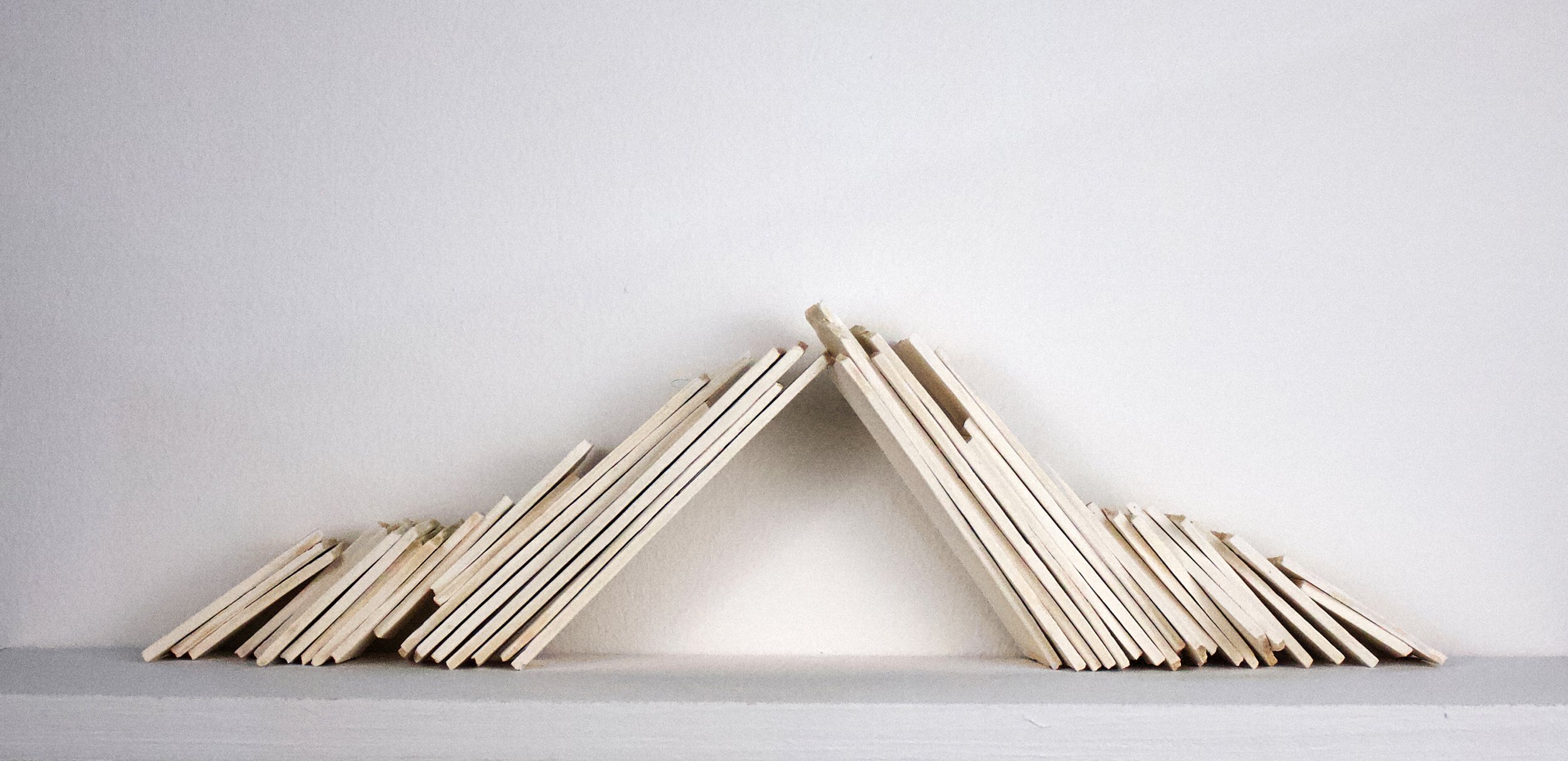  Lean Into 	, 6" x 8" x 1", Low-fire Paper Clay, 2025																					