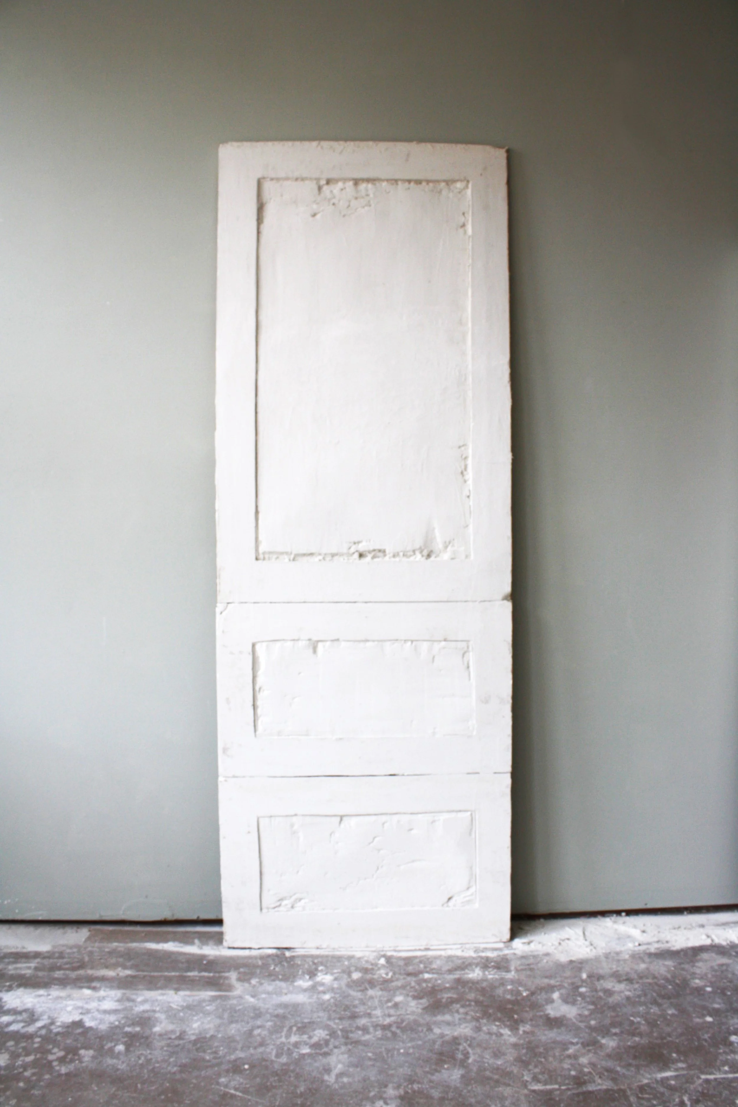 Construct No. 4 (door), 7’ x 2. 6’ x 1”, wood, drywall, graphite, 2009