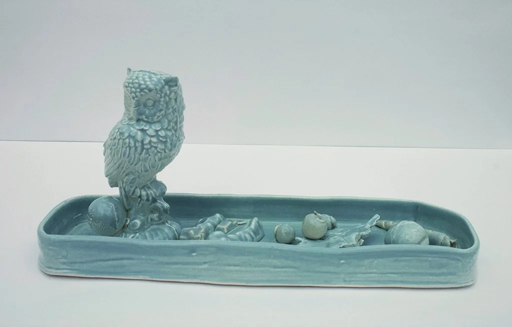  Now and Laters , Candy Dish Series, 5" x 13" x 4.5", Porcelain and slip cast porcelain, 2019																		