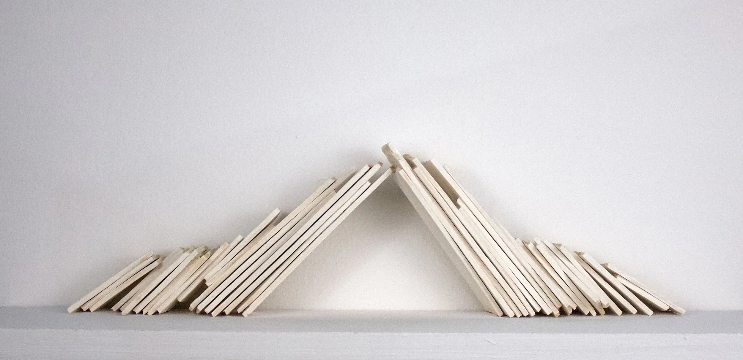 Pitch, , 5" x 10" x 1", Low-fire Paper Clay, 2025
