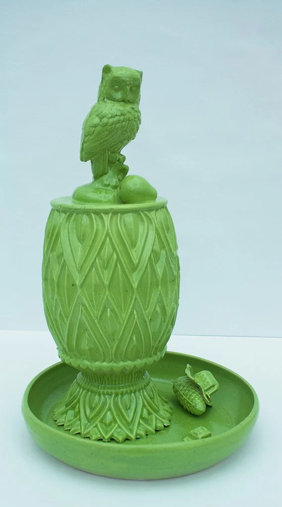  Smartie  Candy Dish Series , White stoneware and slip cast porcelain, 2019																			