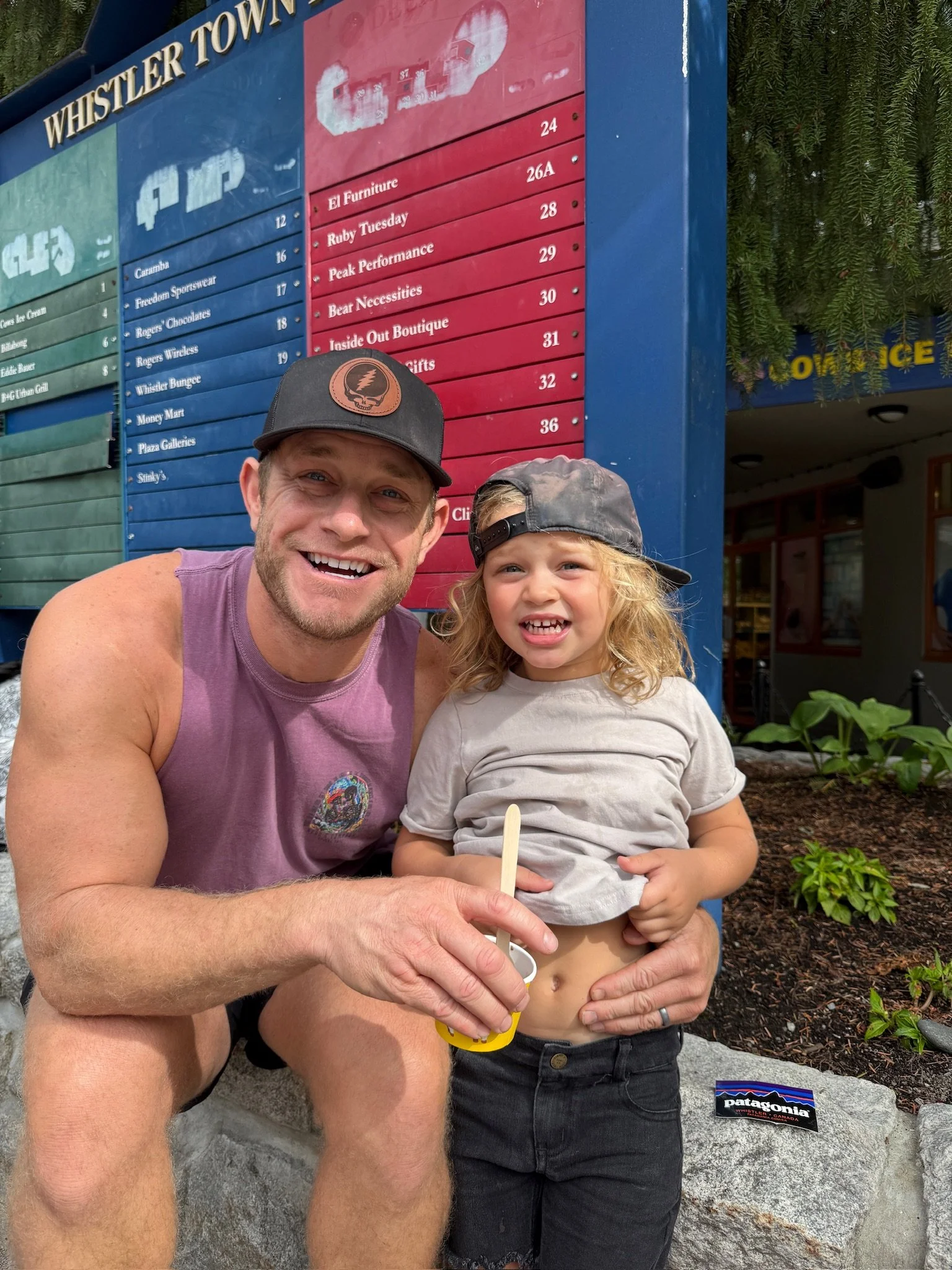 Graham, owner of Temple Fitness NW with his son.