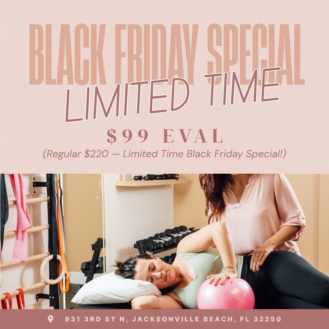 It&rsquo;s officially Black Friday, so here&rsquo;s your reminder:
Our $99 Pelvic Floor Eval (reg. $220) is still live and spots are going quick.

Drop &ldquo;BLACK FRIDAY&rdquo; and we&rsquo;ll send the link to book.
