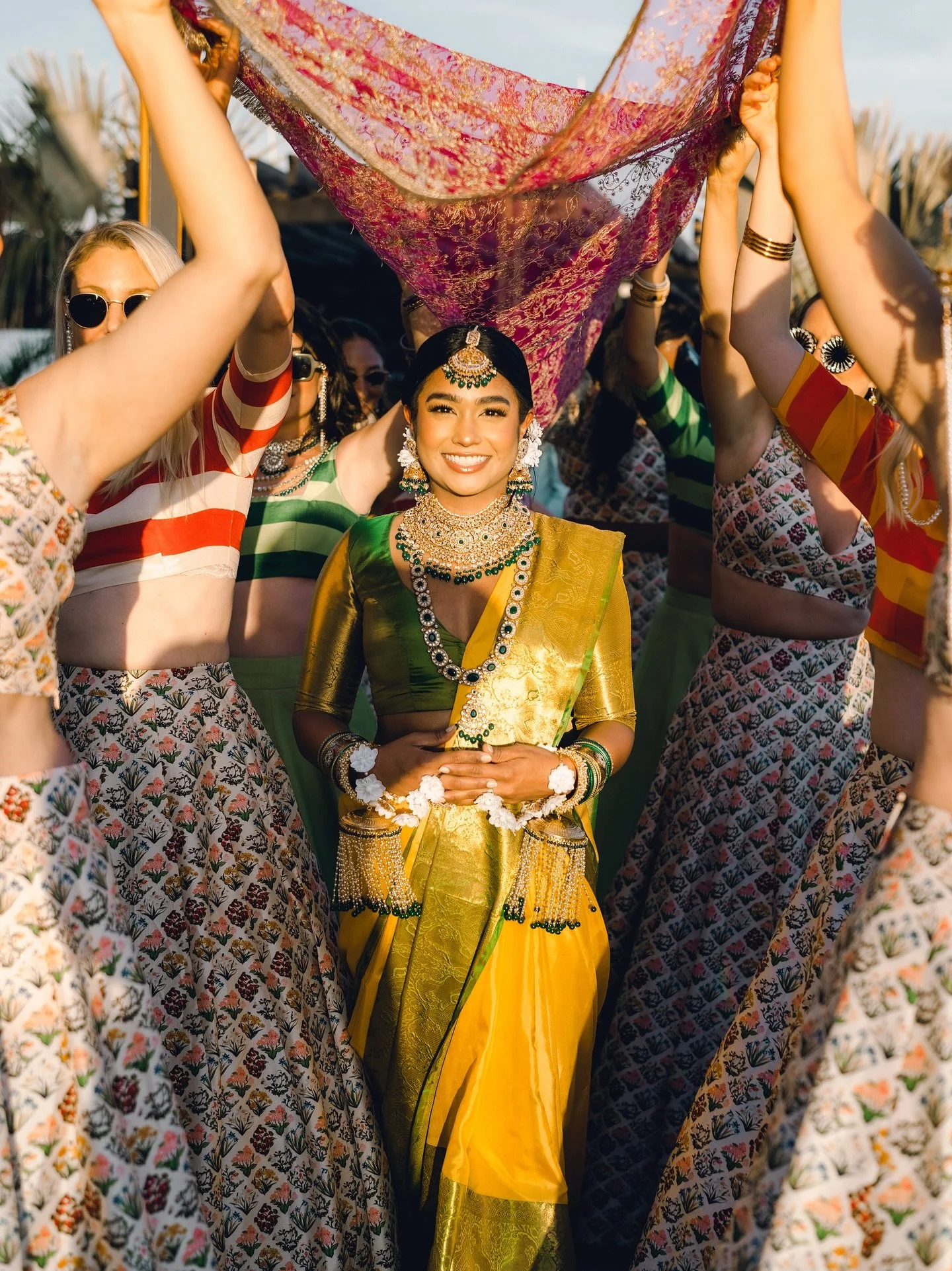 Gaye Holud ceremony for Nadia and Jeff before their wedding day . 
Planning &amp; design: @pausmithevents
Photo: @meraki.weddings
Florals: @byallegra