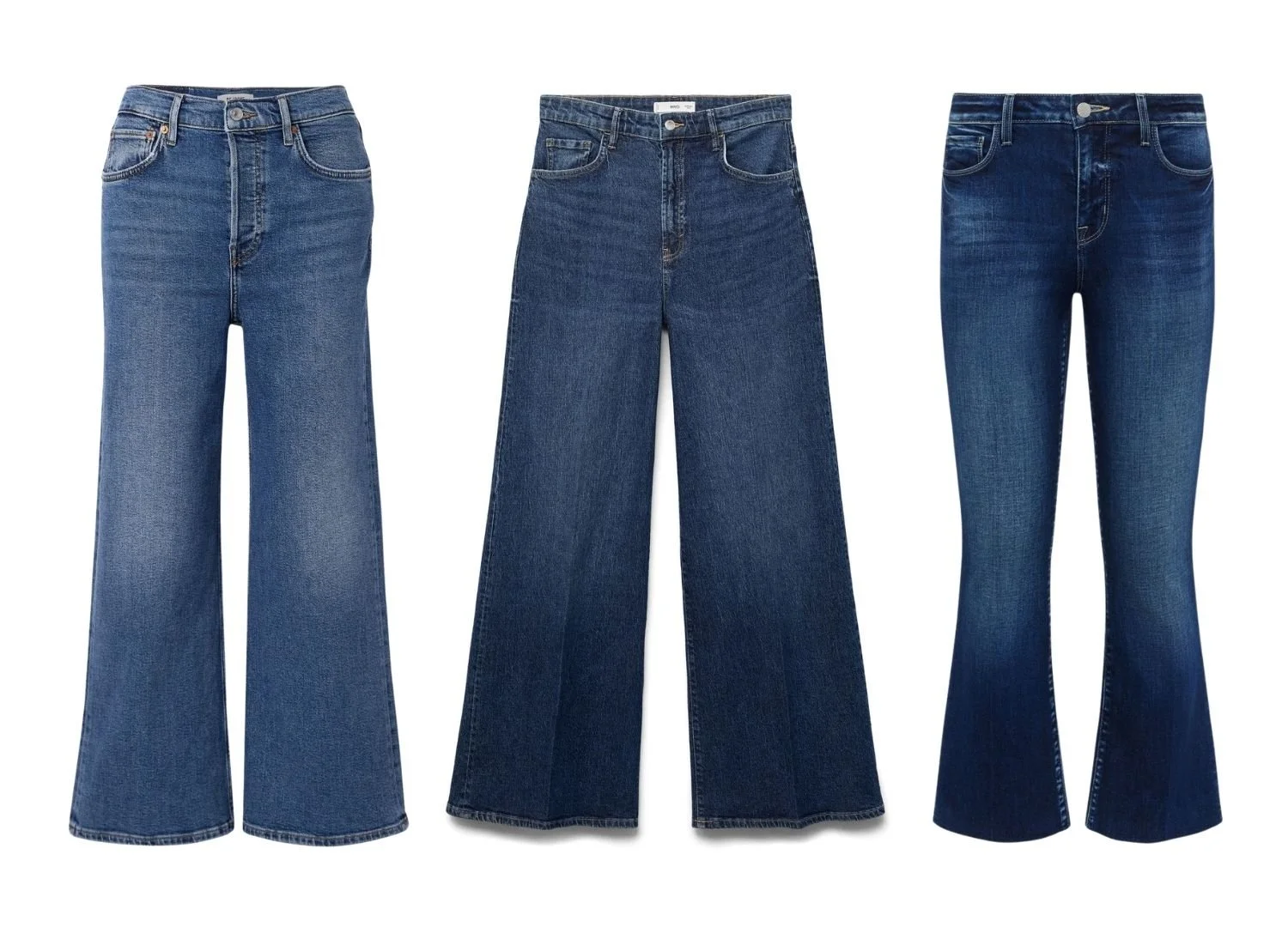 cropped flared jeans