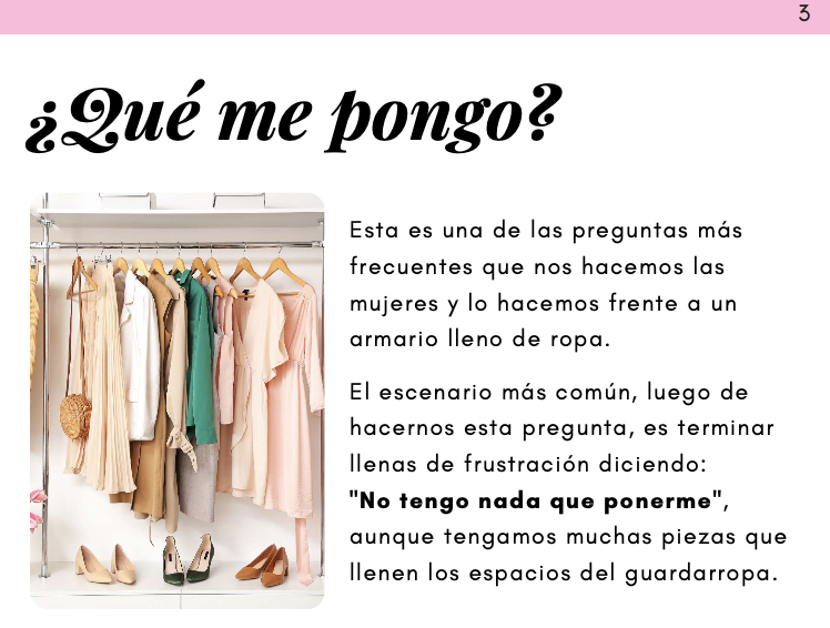 Ropa de mujer en un armario con zapatos debajo, en tonos pastel y neutros.