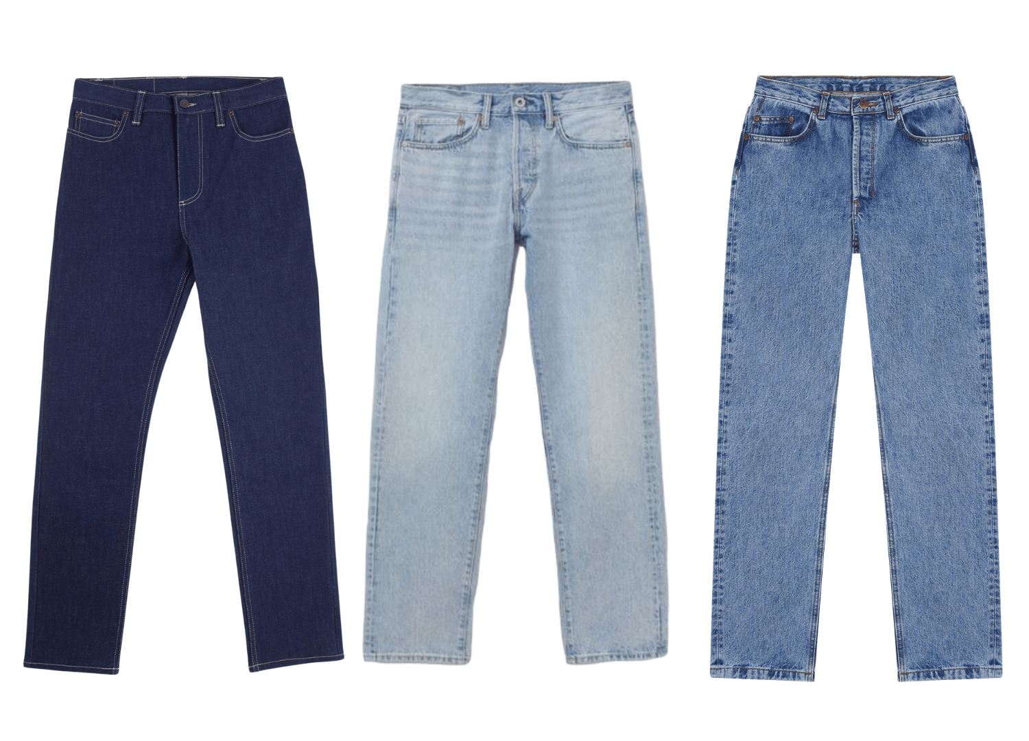 jeans de corte recto
