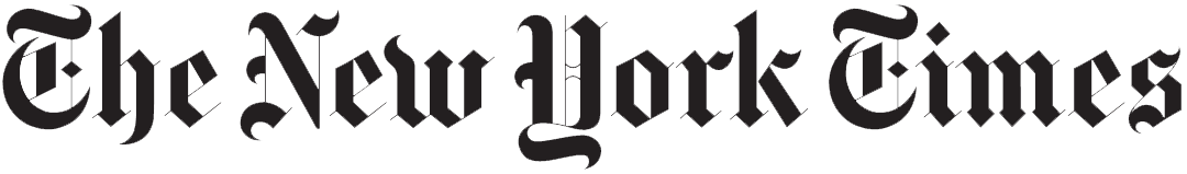 The logo of The New York Times in blackletter font.