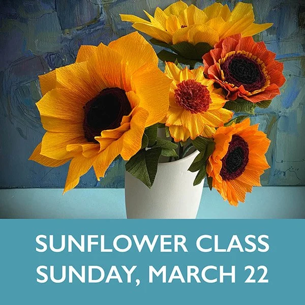 Paper Sunflower Class With Alyn Carlson