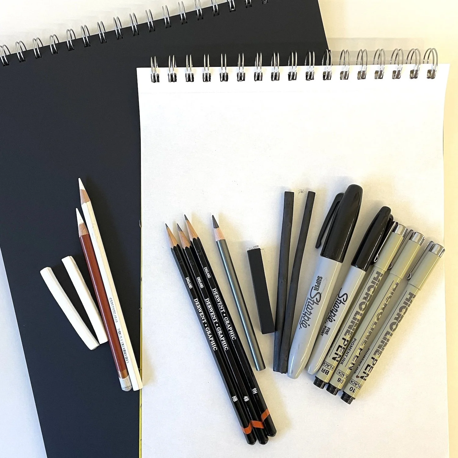 Session 1: Black and White Drawing Materials