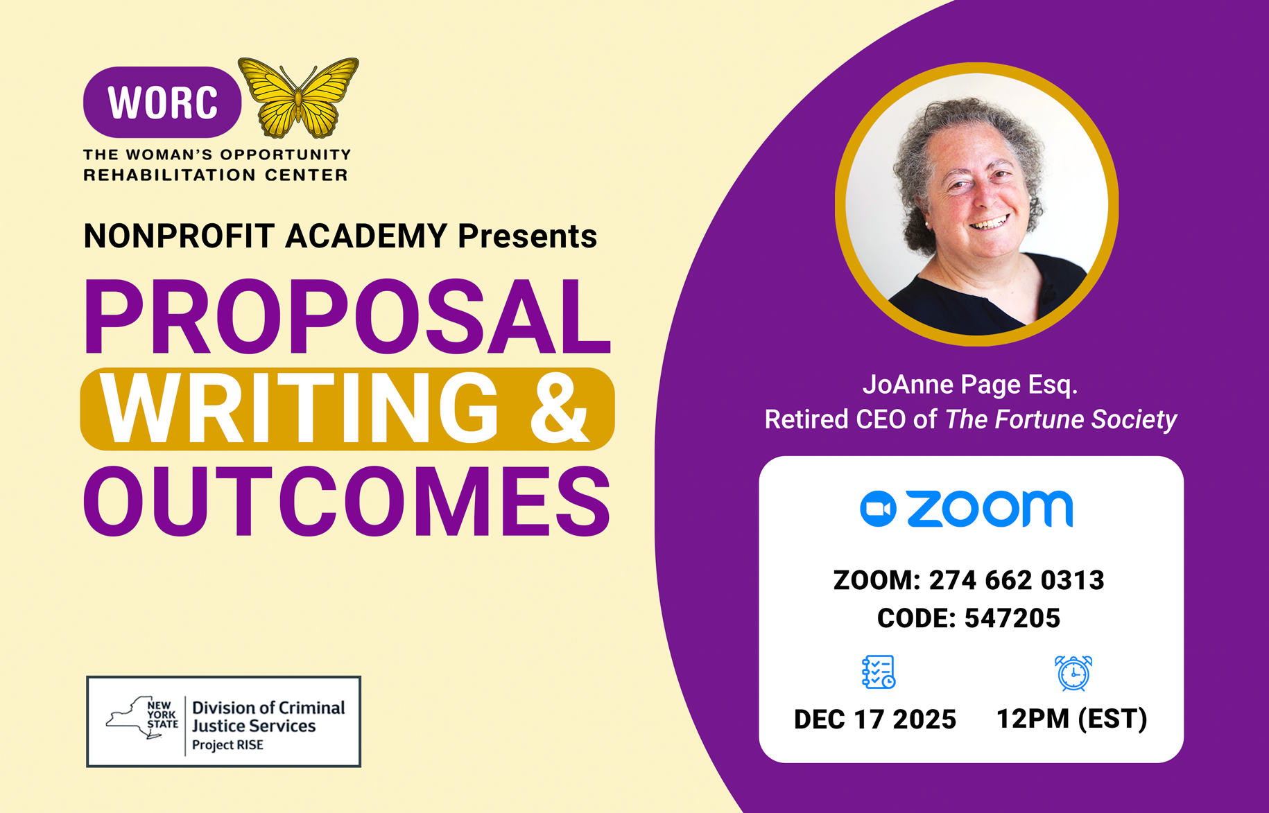 Proposal Writing &amp; Outcomes (Zoom Meeting)