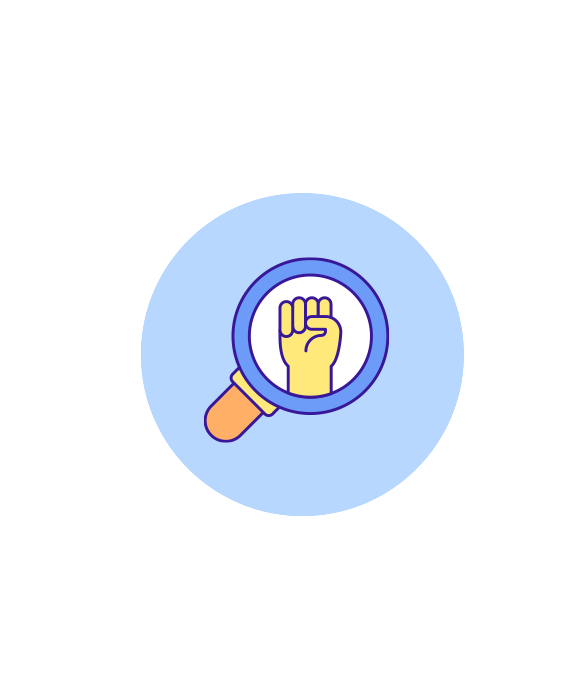 The icon symbol for ‘Empowerment”, a core value of The Woman's Opportunity Rehabilitation Center (WORC).