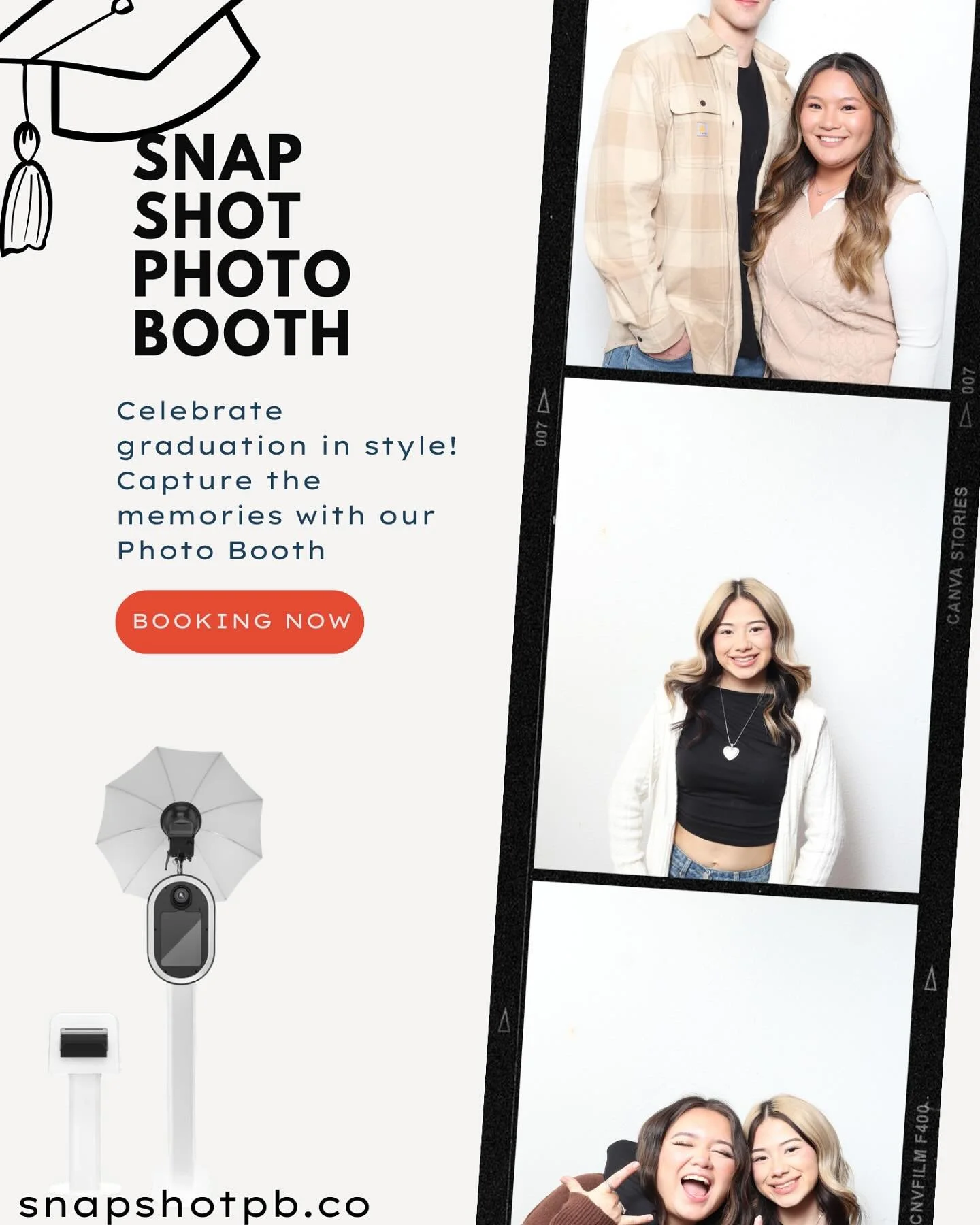 Graduation is just around the corner! 🎓🎉 Celebrate in style with a Photo Booth rental and make those memories last! ☺️ #GraduationCelebration #PhotoBoothLove #PhotoBooth #Graduation #Classof2025