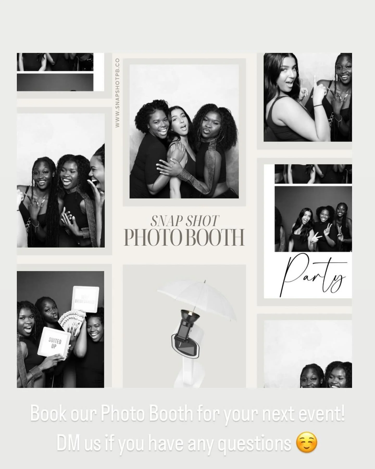 Secure our Photo Booth for your event!