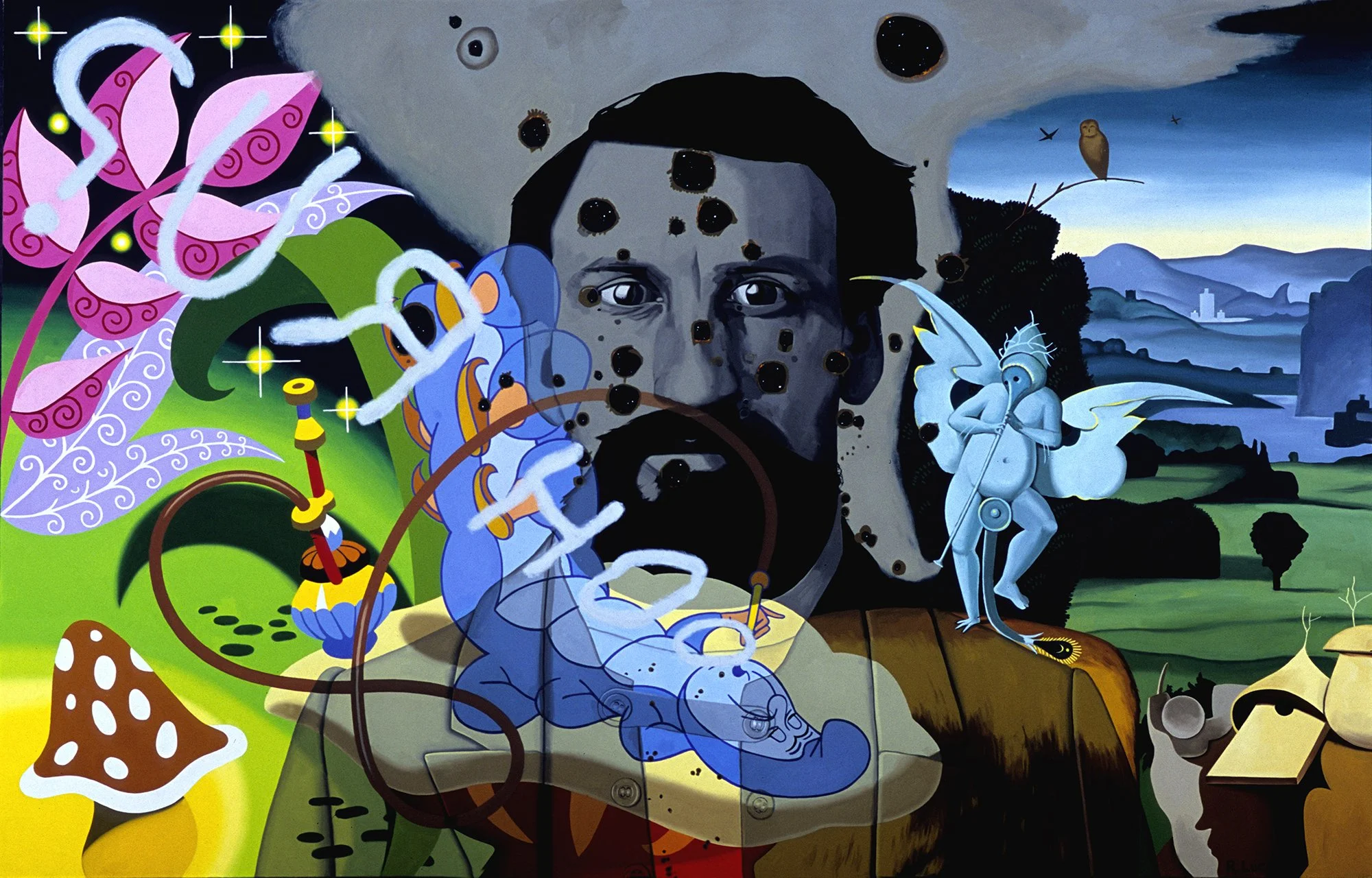 Who Are You?, 2005, Oil on linen, 46 x 72 inches