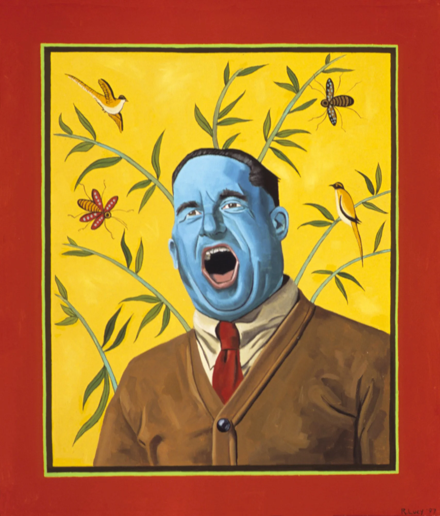 Paean, 1997, Oil on linen, 28 x 24 inches