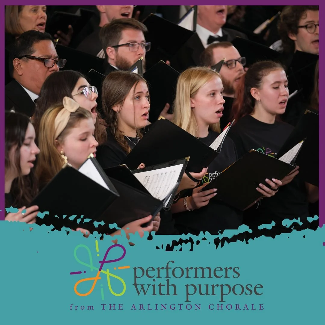 Know a middle or high school student who loves to sing and wants to make a positive difference in their community? 🎶

✨ Performers with Purpose&mdash;the Arlington Chorale&rsquo;s youth ensemble&mdash;is looking for new members!

The ensemble perfor
