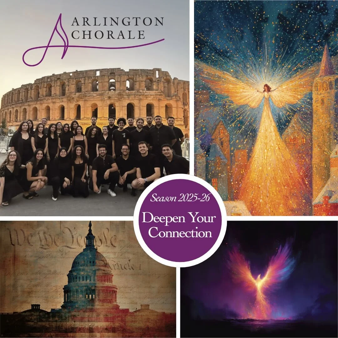 This weekend is the finale of our 2025-2026 concert season! 

Join The Arlington Chorale for "Reply" - this weekend only! 💜 

Inspired by Leonard Bernstein&rsquo;s words, &ldquo;This will be our reply to violence: to make music more intens
