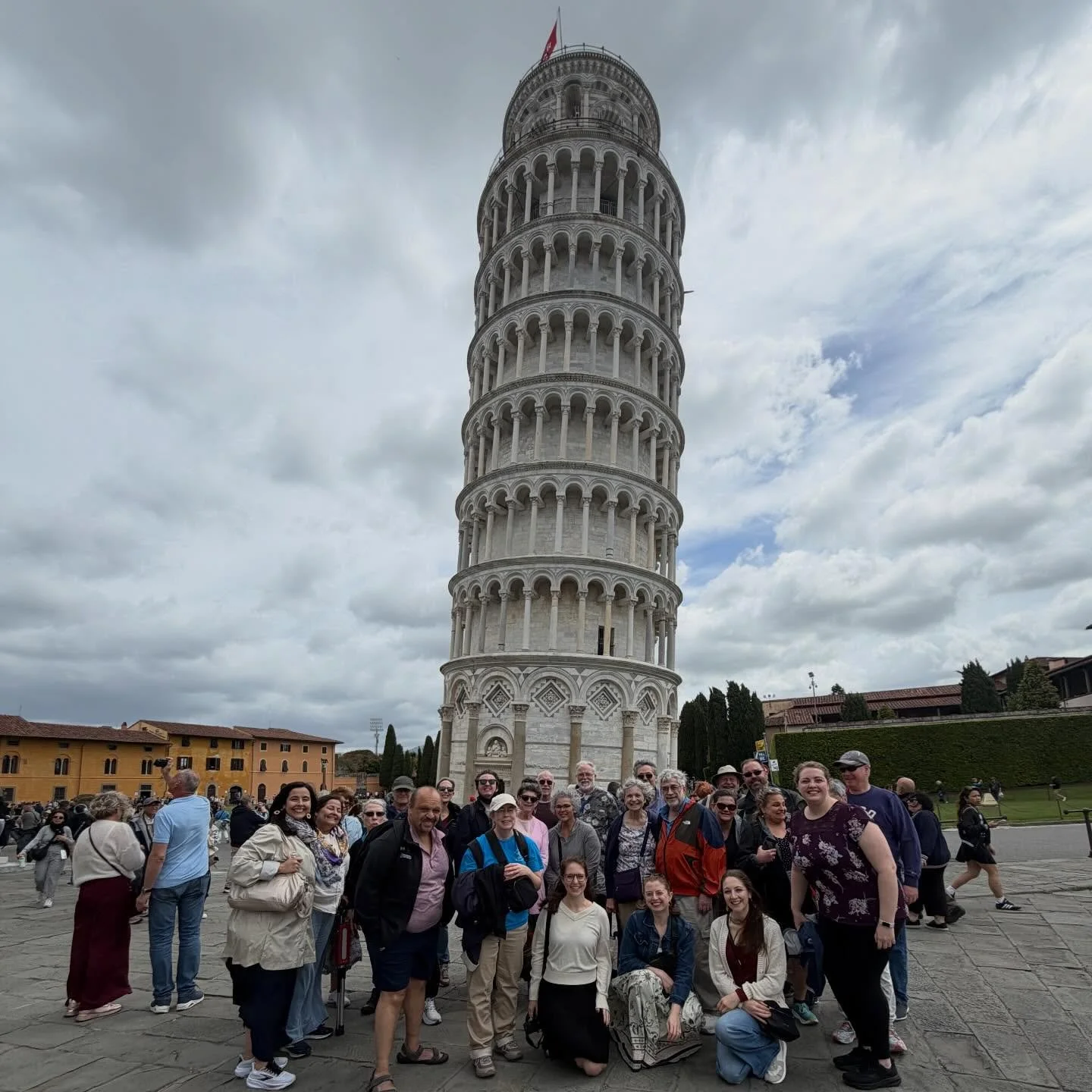 Yesterday was a sightseeing day! To really get to know the region of Tuscany, we took two walking tours: one of Pisa and one of Lucca. 

In Pisa, we went to Piazza del Miracoli and enjoyed the campanile&mdash;the freestanding bell tower&mdash;of Pisa