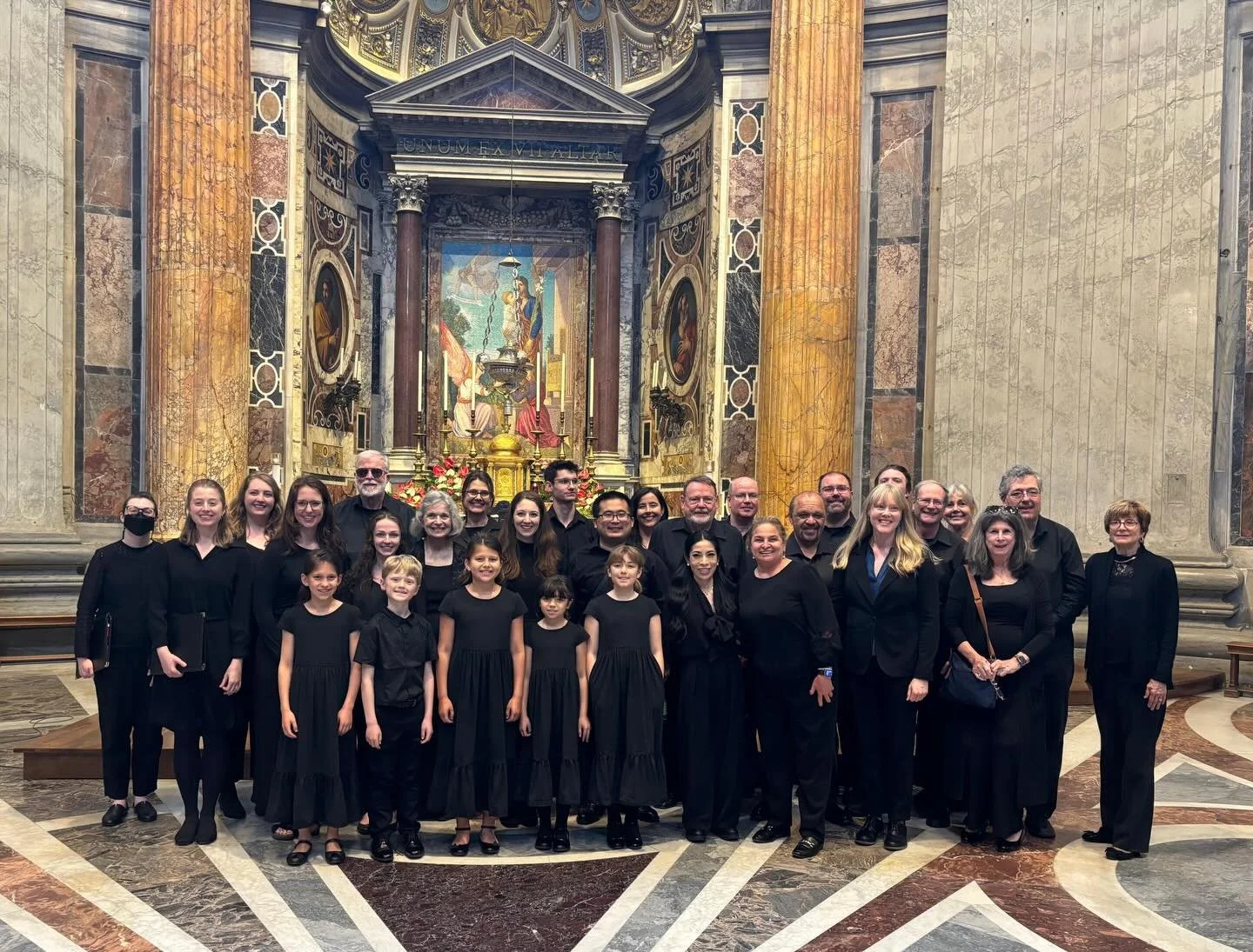 The Arlington Chorale boarded the bus at 5:15am to sing at the 12pm Mass at St. Peter&rsquo;s Basilica yesterday morning. What an awe-inspiring experience! I wonder if Palestrina knew his Sicut Cervus would be sung in the very space he wrote it for o